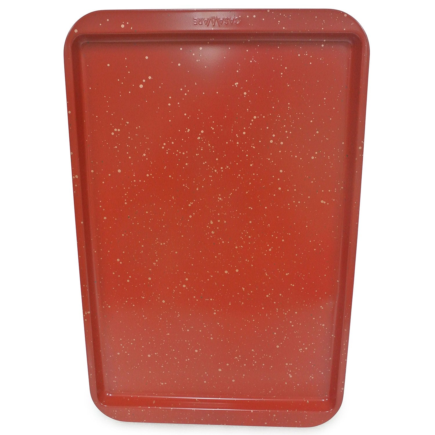 CasaWare Ceramic Coated NonStick Cookie/Jelly Roll Pan 11''x17'' (Red Granite)