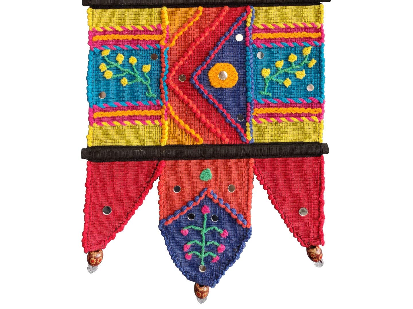 VARUNAVI Handloom Cotton Warli wall Hanging Home Decor Tapestry 22 X 11(Multi Colour)