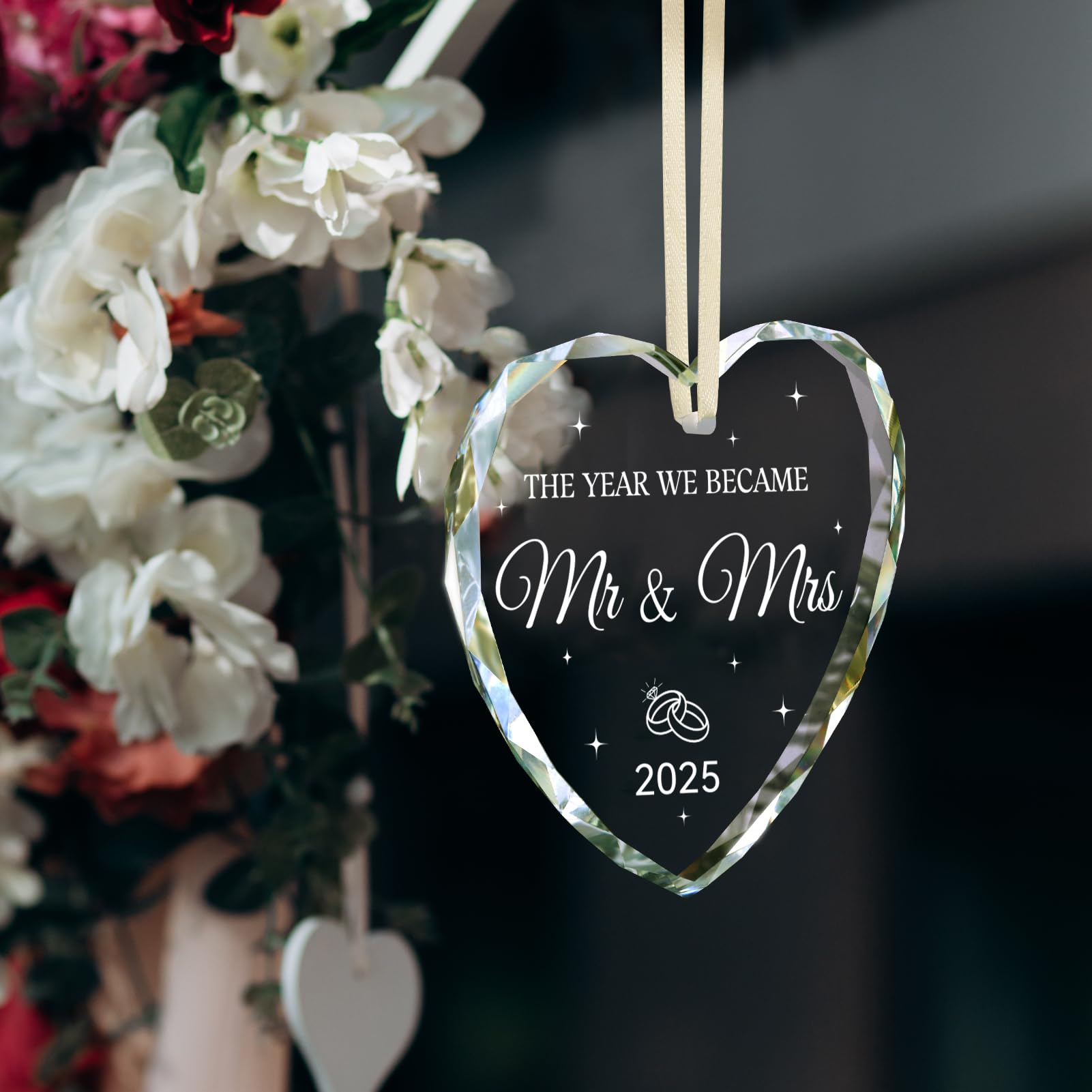 Wedding Gifts for Couples 2025, Mr and Mrs Gift Bridal Shower Gifts Wedding Gift Just Married Decorations for Bride, Newlywed Co