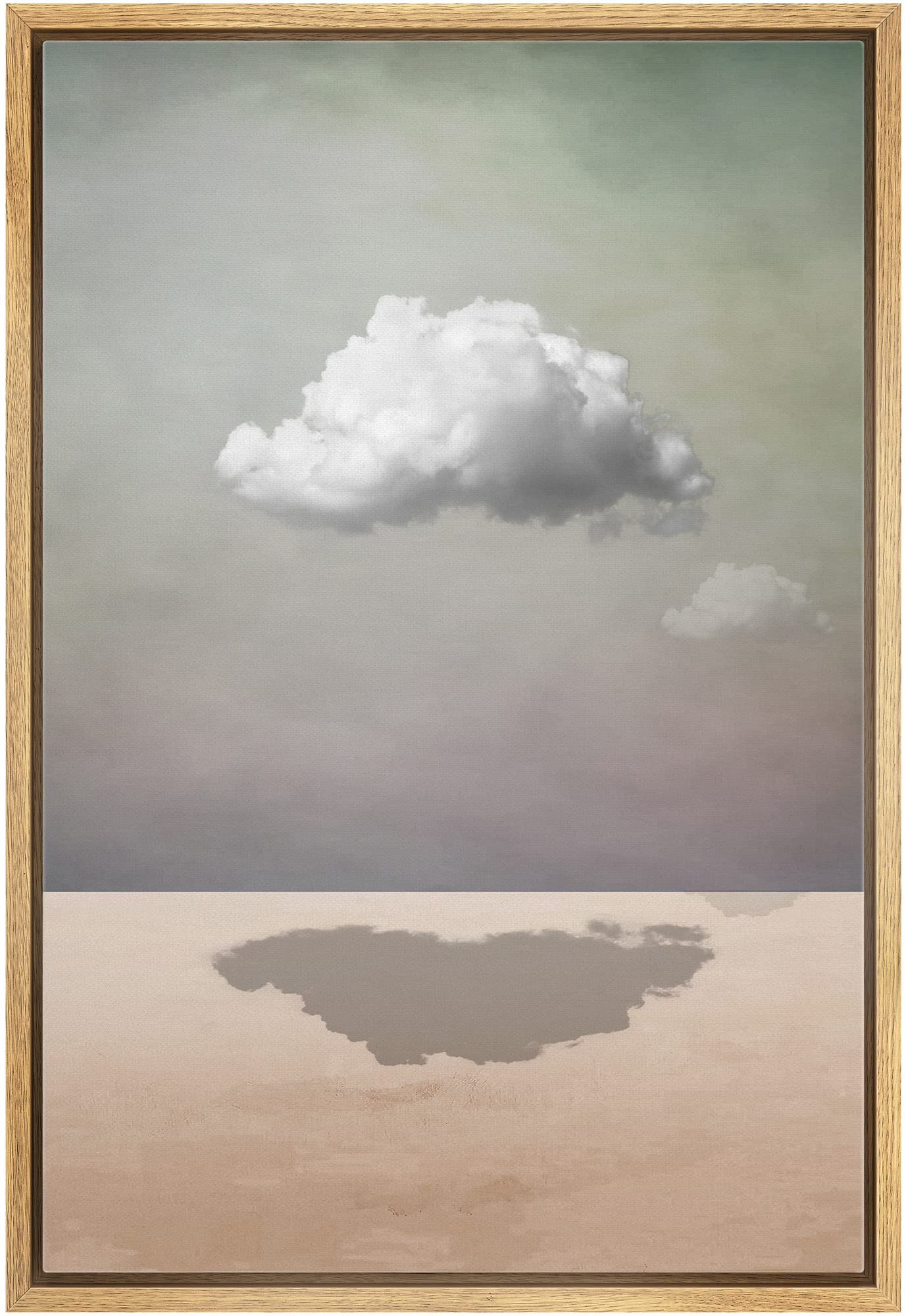 Idea4Wall Framed Canvas Print Wall Art Surreal Storm Cloud Sky Landscape Fantasy & Sci-Fi Abstract Illustrations Modern Art Bohe