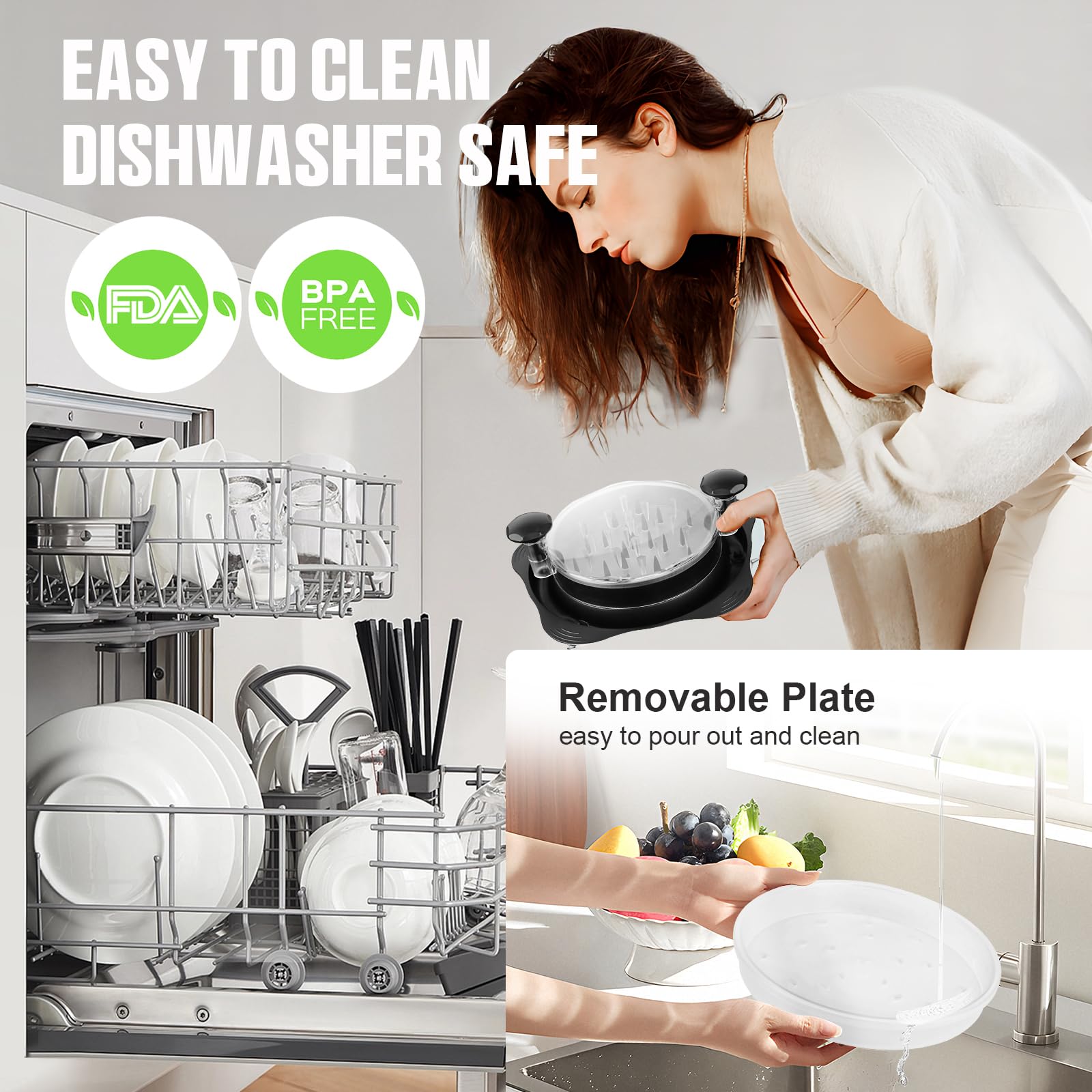 4Th Generation Chicken Shredder Tool Twist Large Meat Shredder Tool Twist 11Inch Chicken Breast Shredder Machine Chicken Grinder