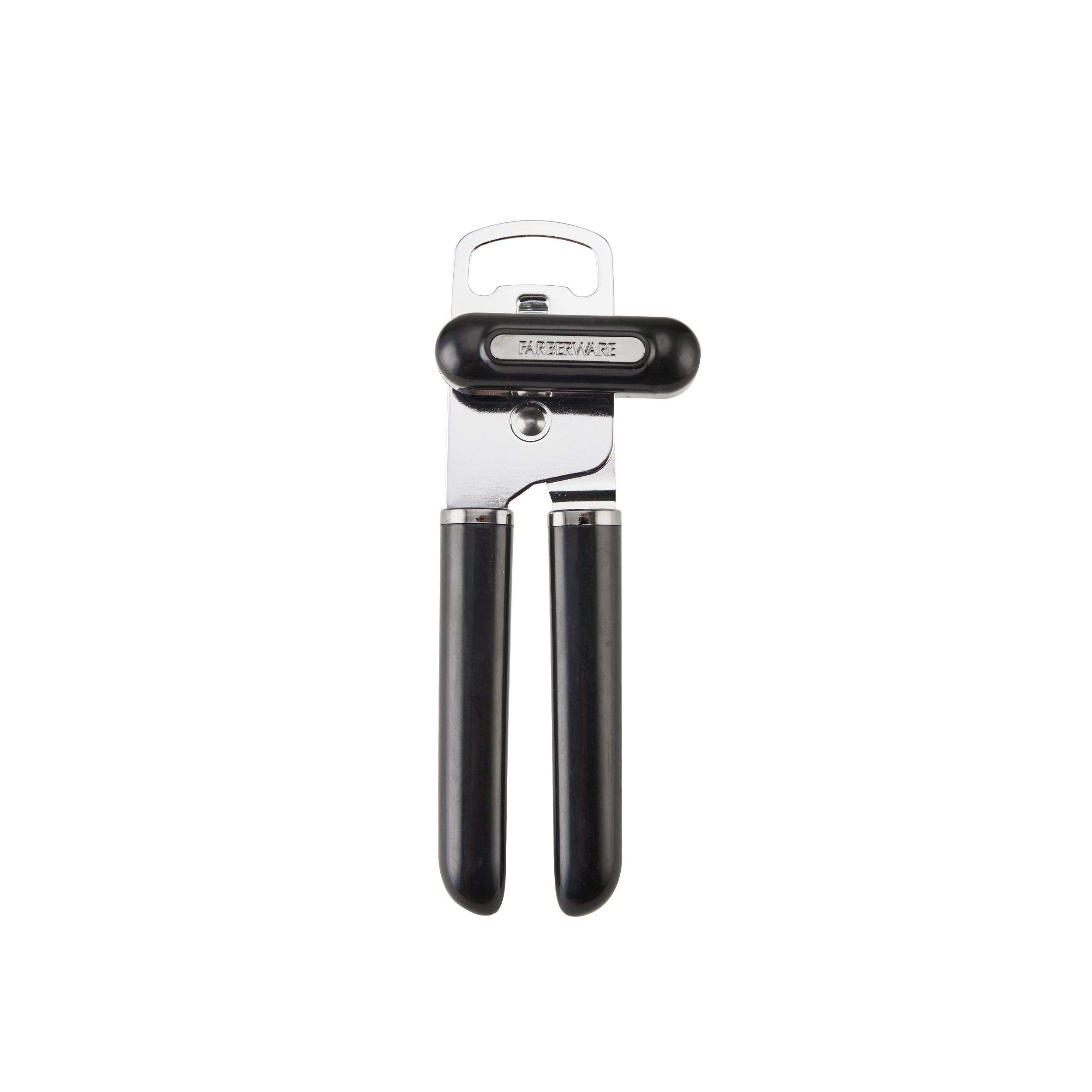Farberware Professional Can Opener With Built-In Bottle Opener, 8-Inch, Black