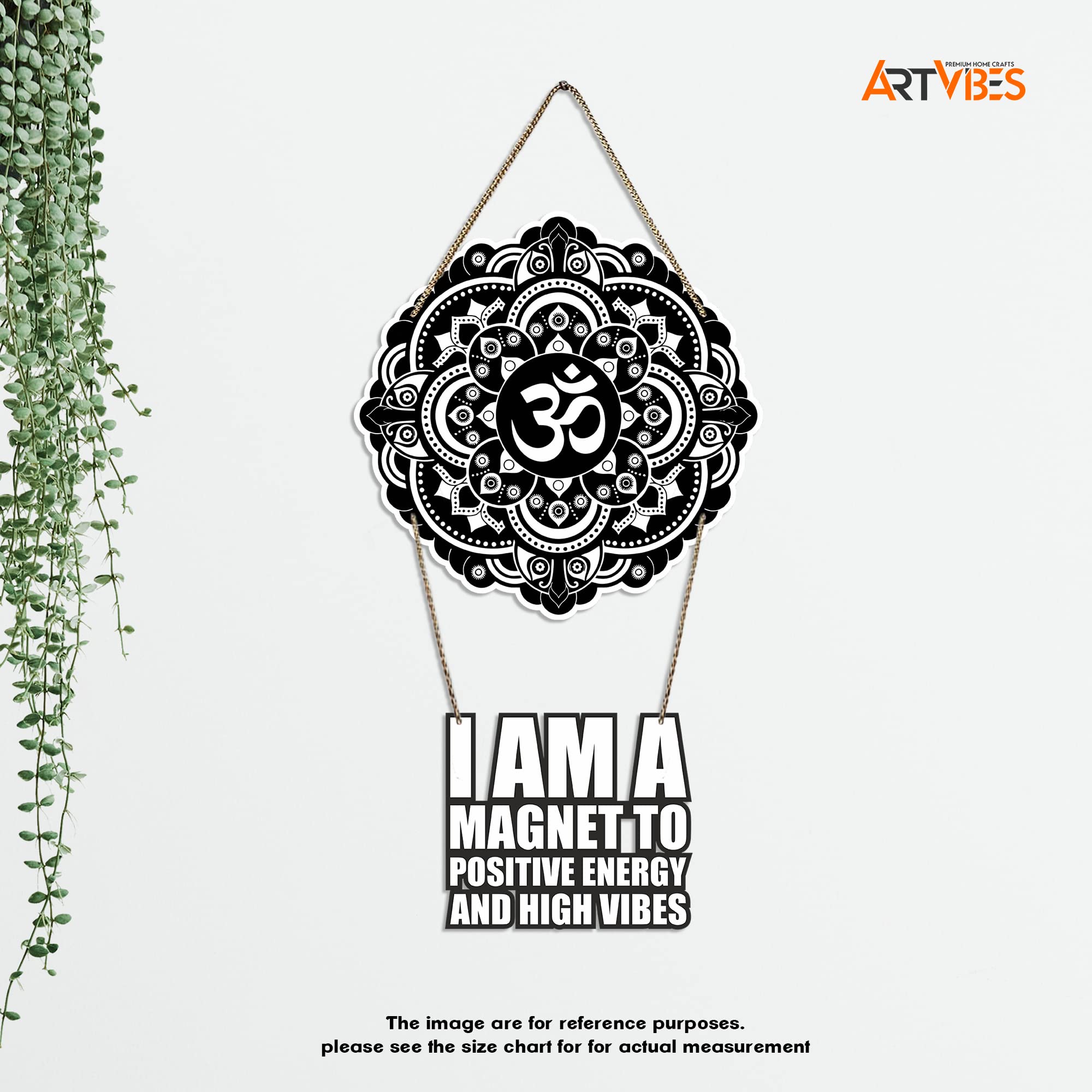 Artvibes Wall Hanging with Quotes for Home|Office|Gift(WH_5717N)(Multi 17)