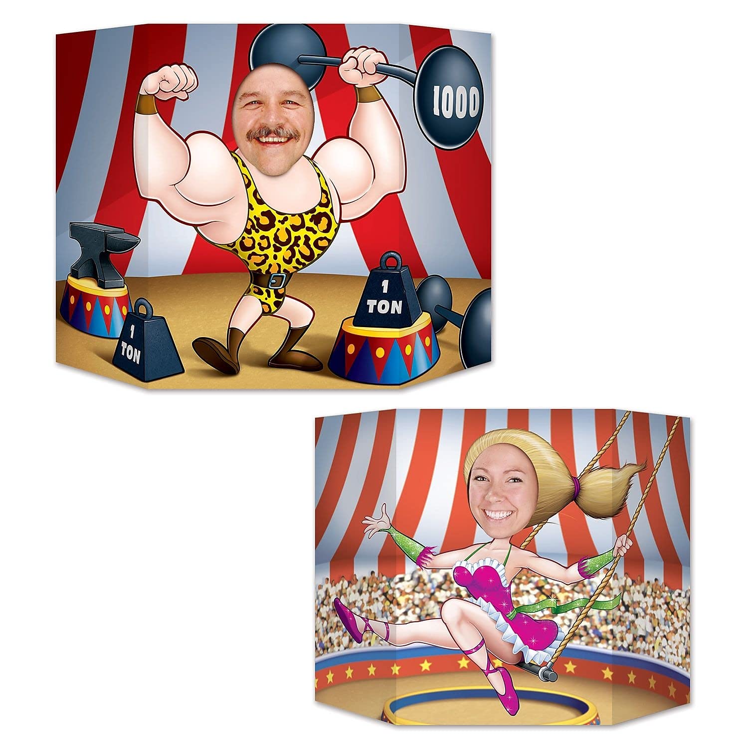 Beistle Circus Couple Photo Prop Pack Of 2