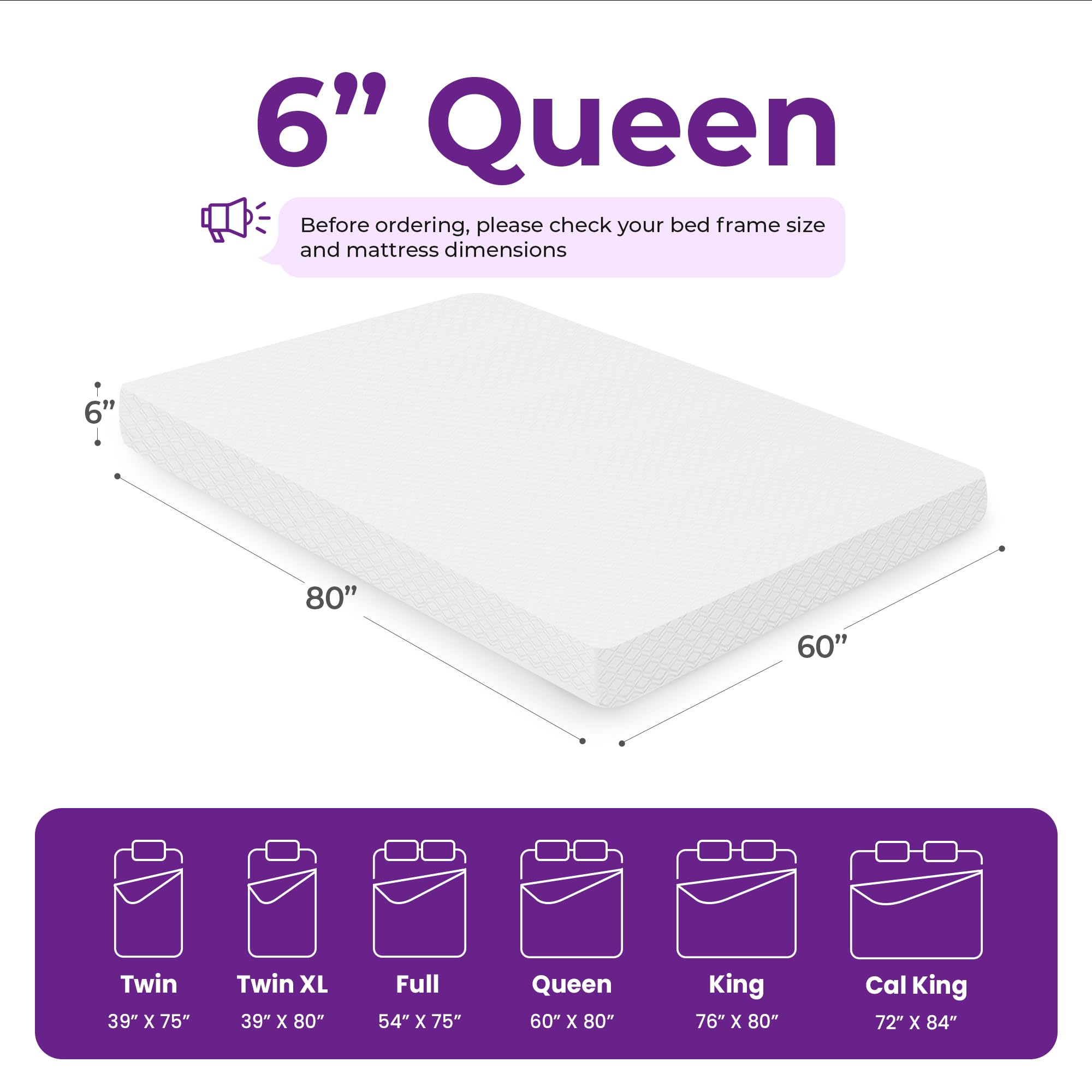 GAESTE 5 Inch Queen Green Tea Cooling Gel Memory Foam Mattress Medium Firm CertiPUR-US Certified Foam, Mattress in a Box Comfort