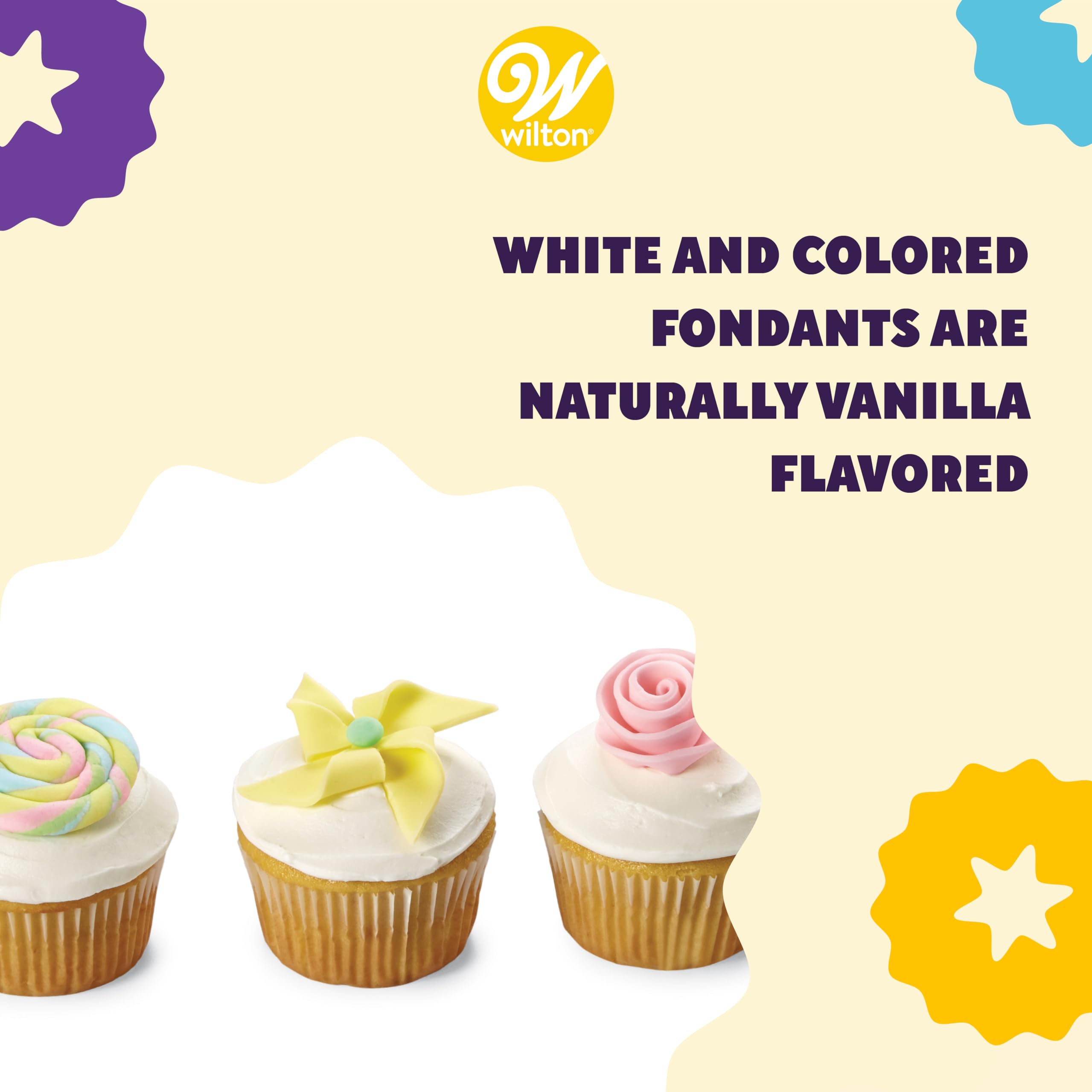 Wilton Decorator Preferred Pastel Fondant, Fondant Icing 4 Count(Pack Of 1)