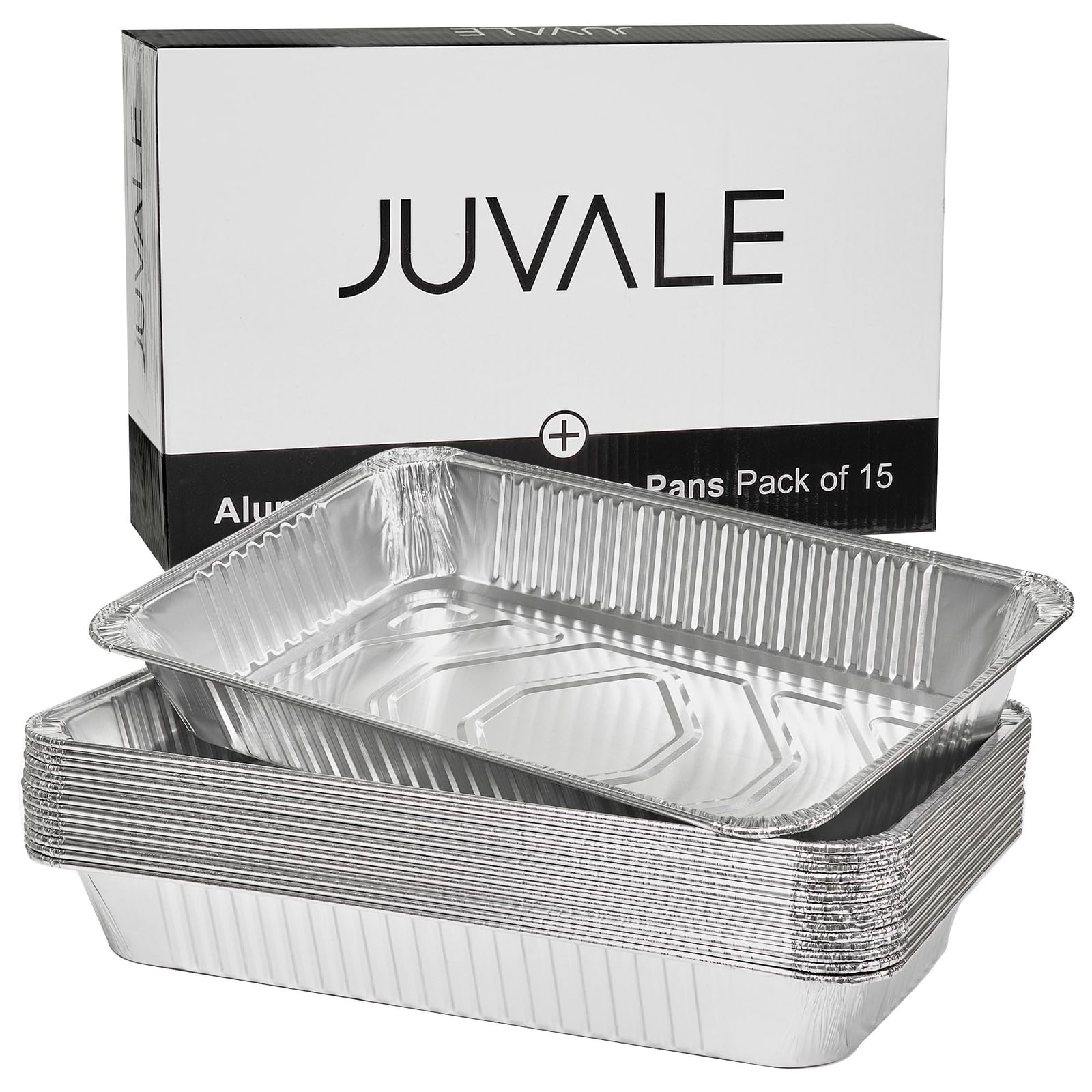 15 Pack Aluminum Foil Pans 21 X 13, Full Size Trays For Steam Table, Food, Grills, Baking, Bbq