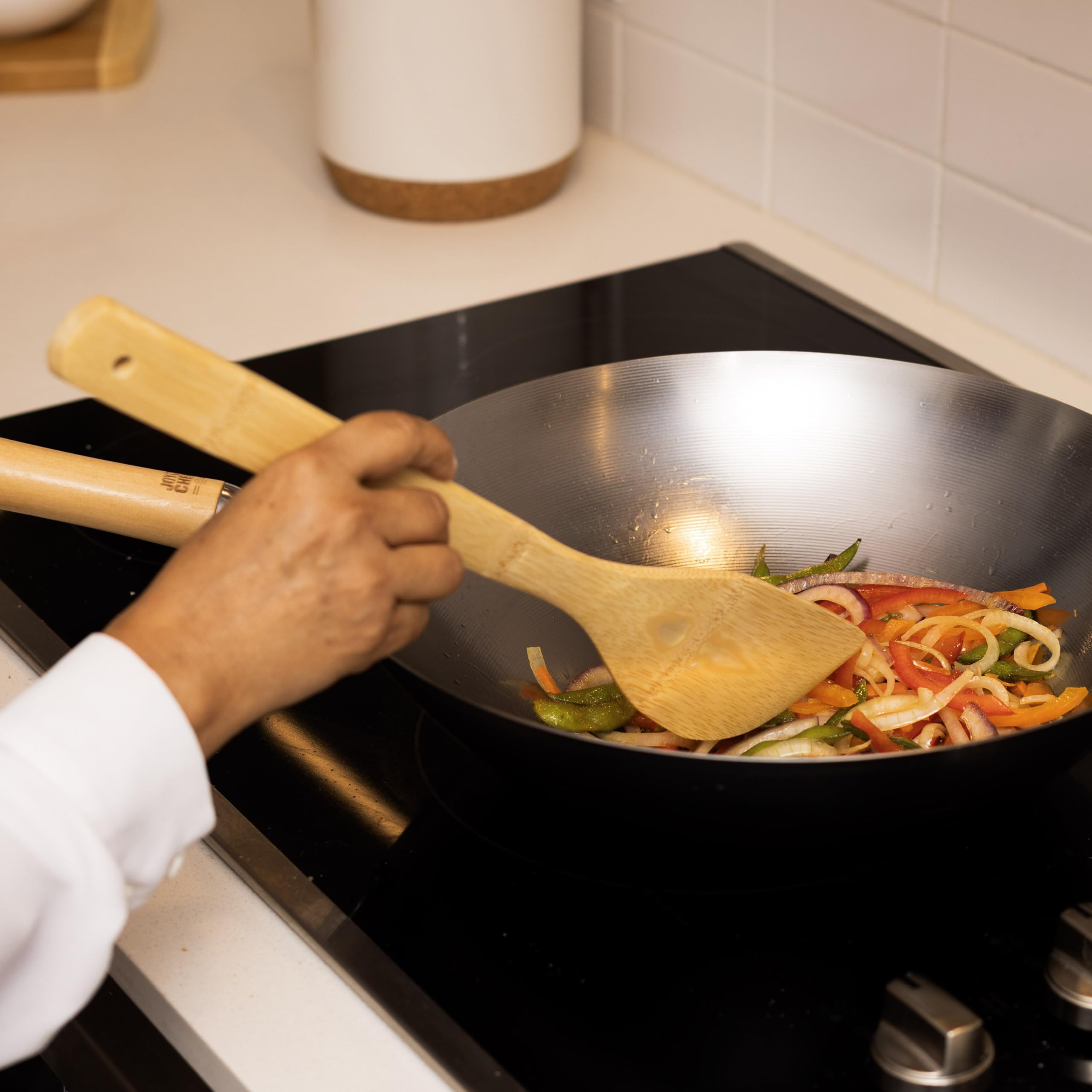 Joyce Chen Burnished Bamboo Wok Spatula, 13-Inch