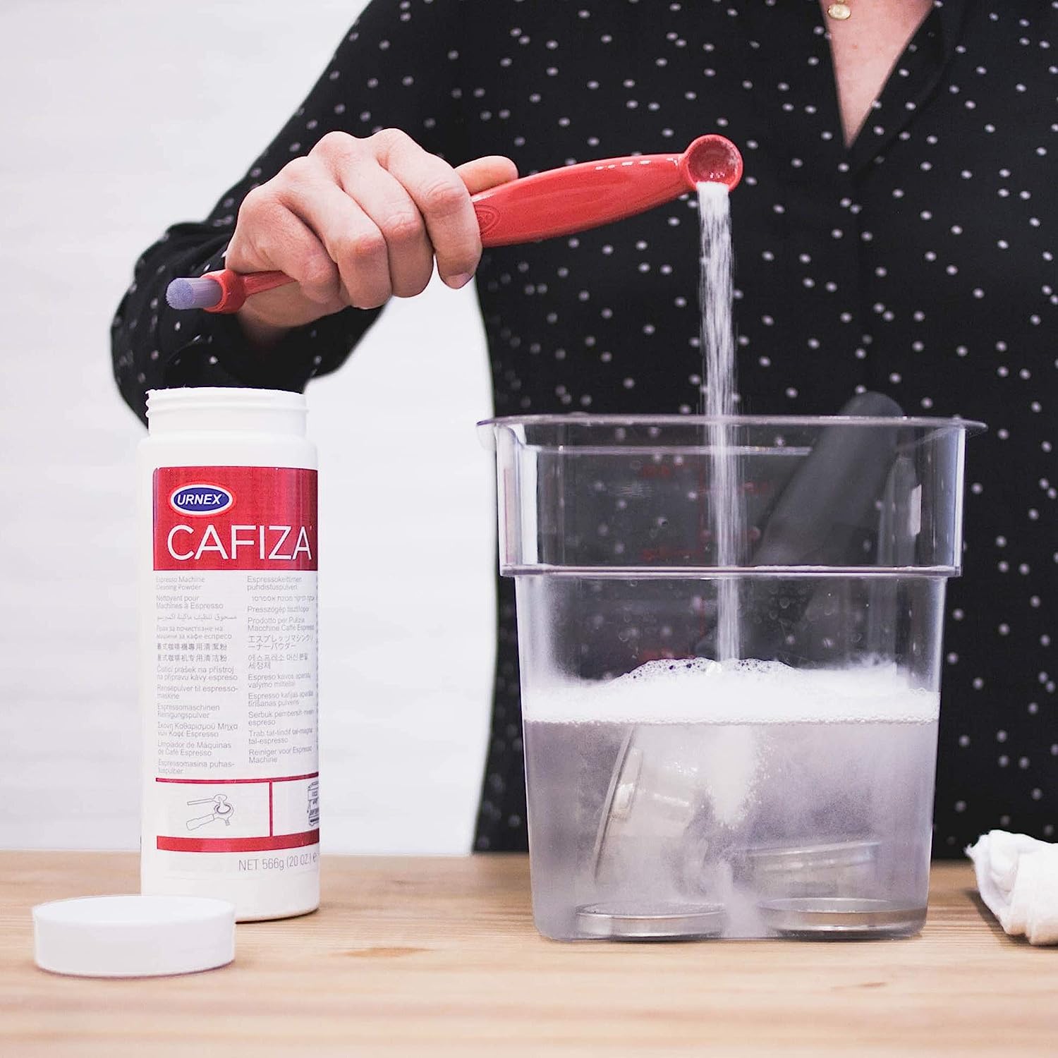 Urnex Cafiza Professional Espresso Machine Cleaning Powder 566 Grams (2 Pack) - Made In Usa