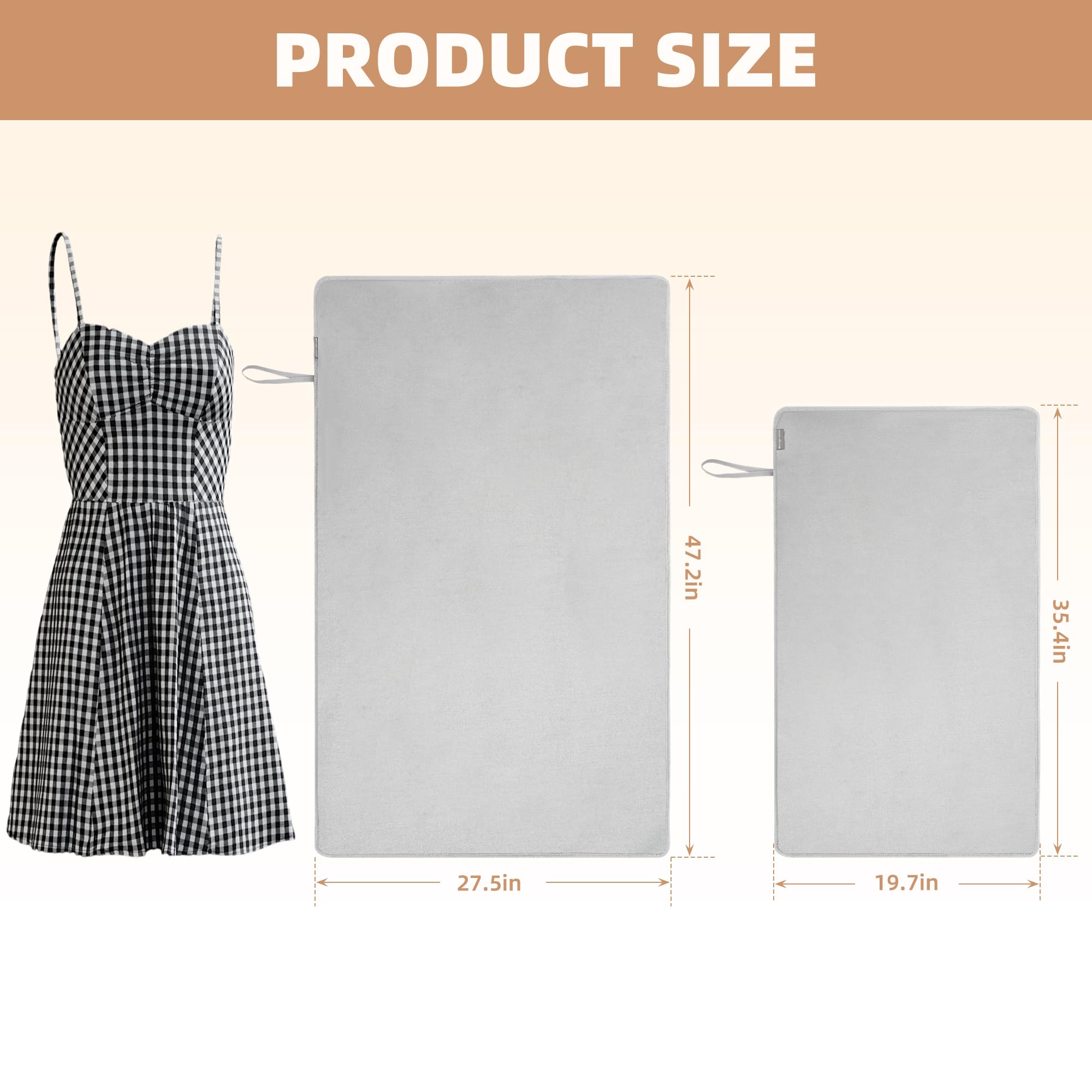 Storage Maniac Iron Mat Blanket, Travel Ironing Pad With Silicone Iron Holder, Fabric Ironing Board For Top Of Tabletop, Iron Sh