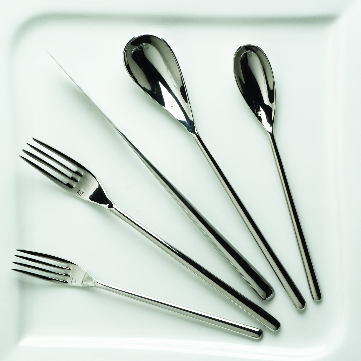Fortessa Dragonfly 18/10 Stainless Steel Flatware Table Fork, 8.25-Inch, Set Of 12