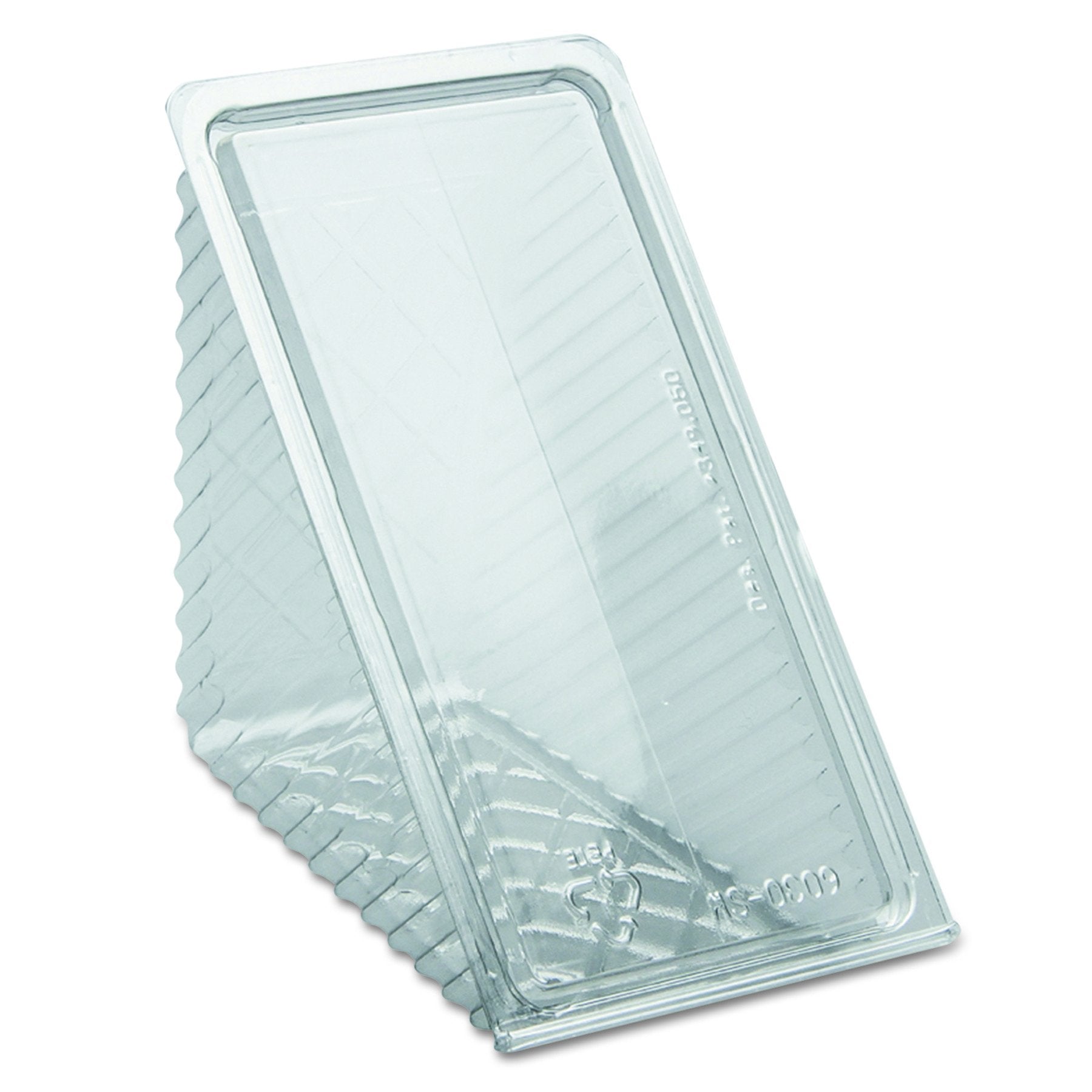 Pactiv Y11334 Hinged Plastic Lid Sandwich Wedges, 1.65'' Length, 0.95'' Width, 1.15'' Height, Clear (Pack Of 255)