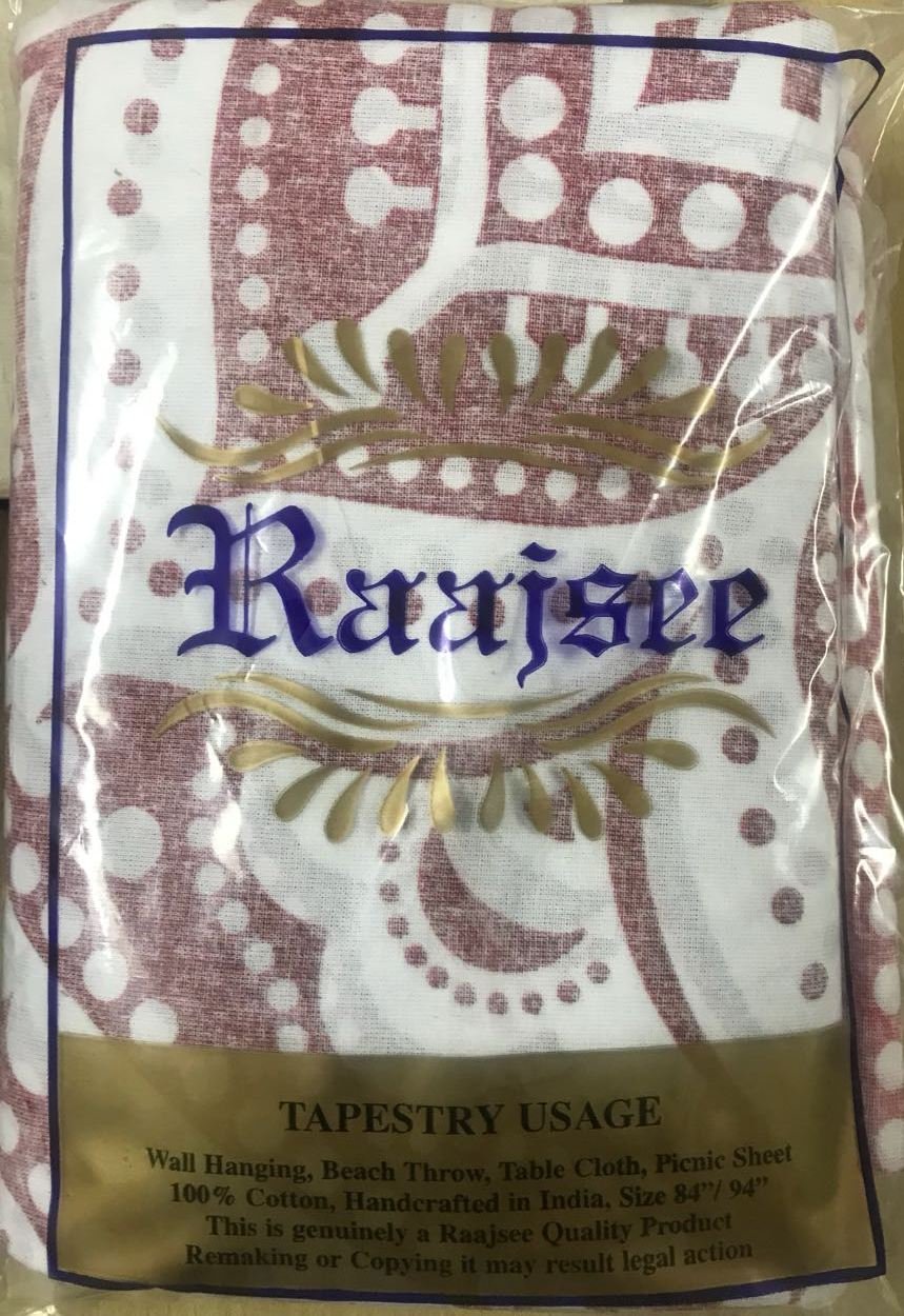 Raajsee Pink Ombre Round Beach Tapestry Hippie/Boho Beach Blanket Roundie/Indian Cotton Throw Bohemian Round Table Cloth/Yoga Ma