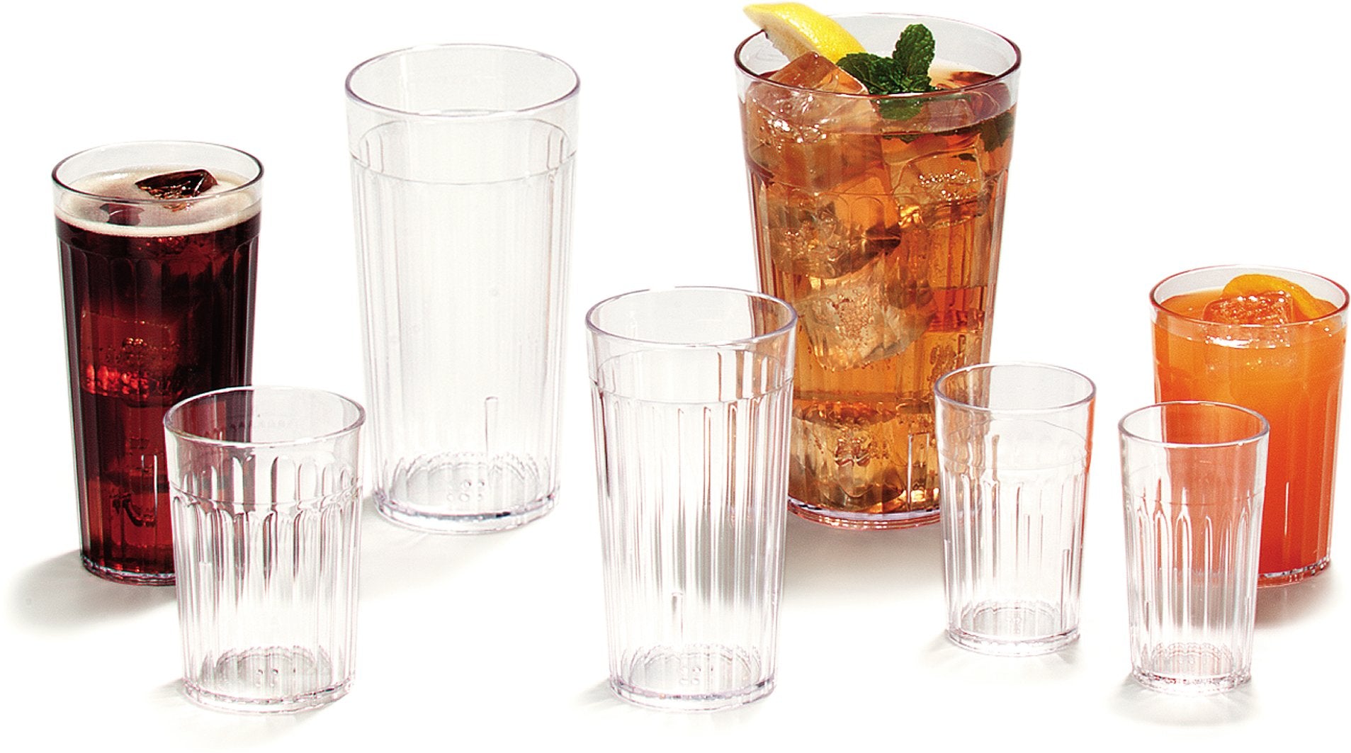 Carlisle FoodService Products Bistro Tumbler Plastic Tumbler for Restaurants  Catering  Kitchens  Plastic  10.2 Ounces  Clear