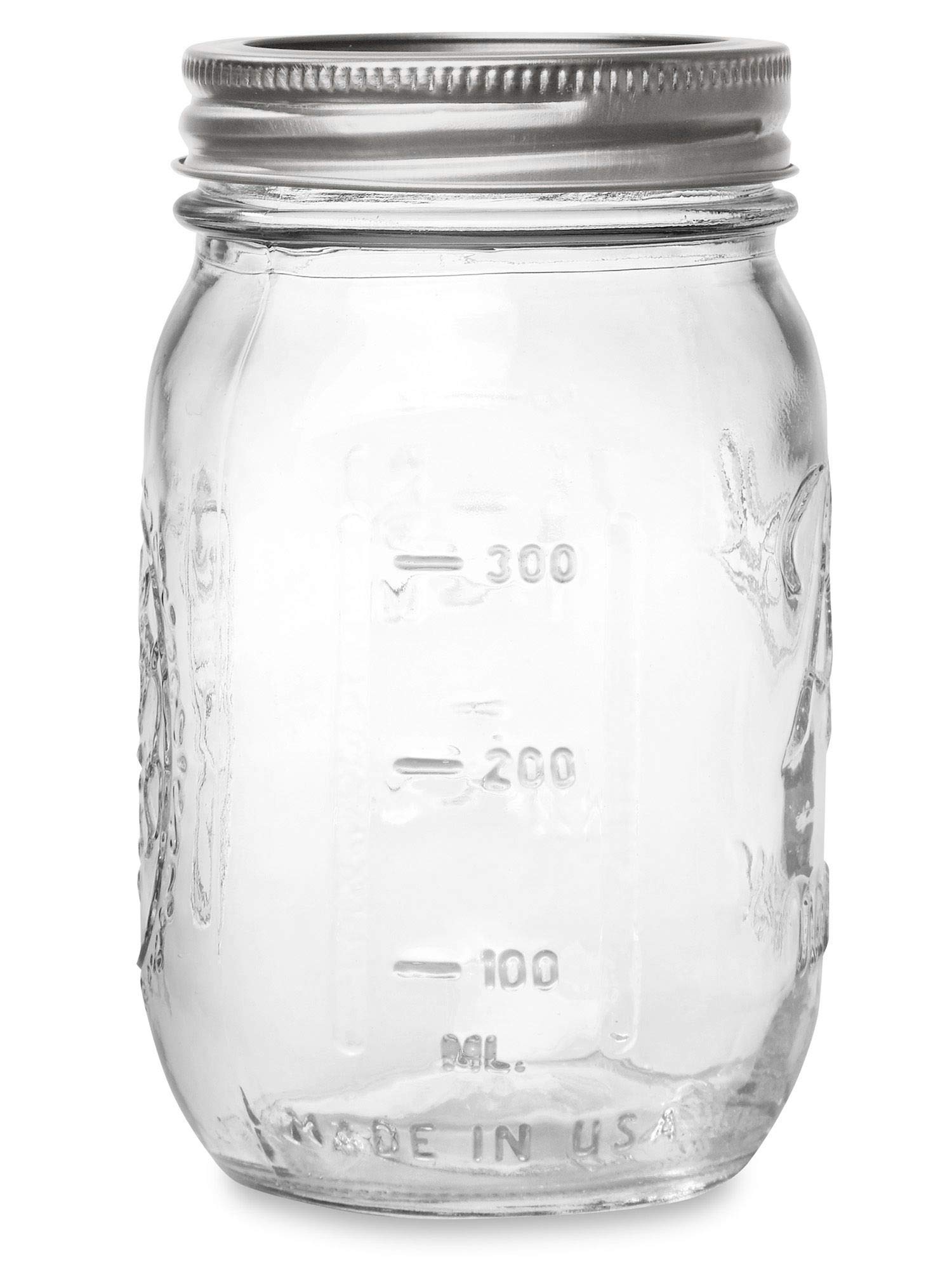Ball Regular Mouth 16-Ounces Mason Jar With Lids And Bands (12-Units), 12-Pack, As Shown