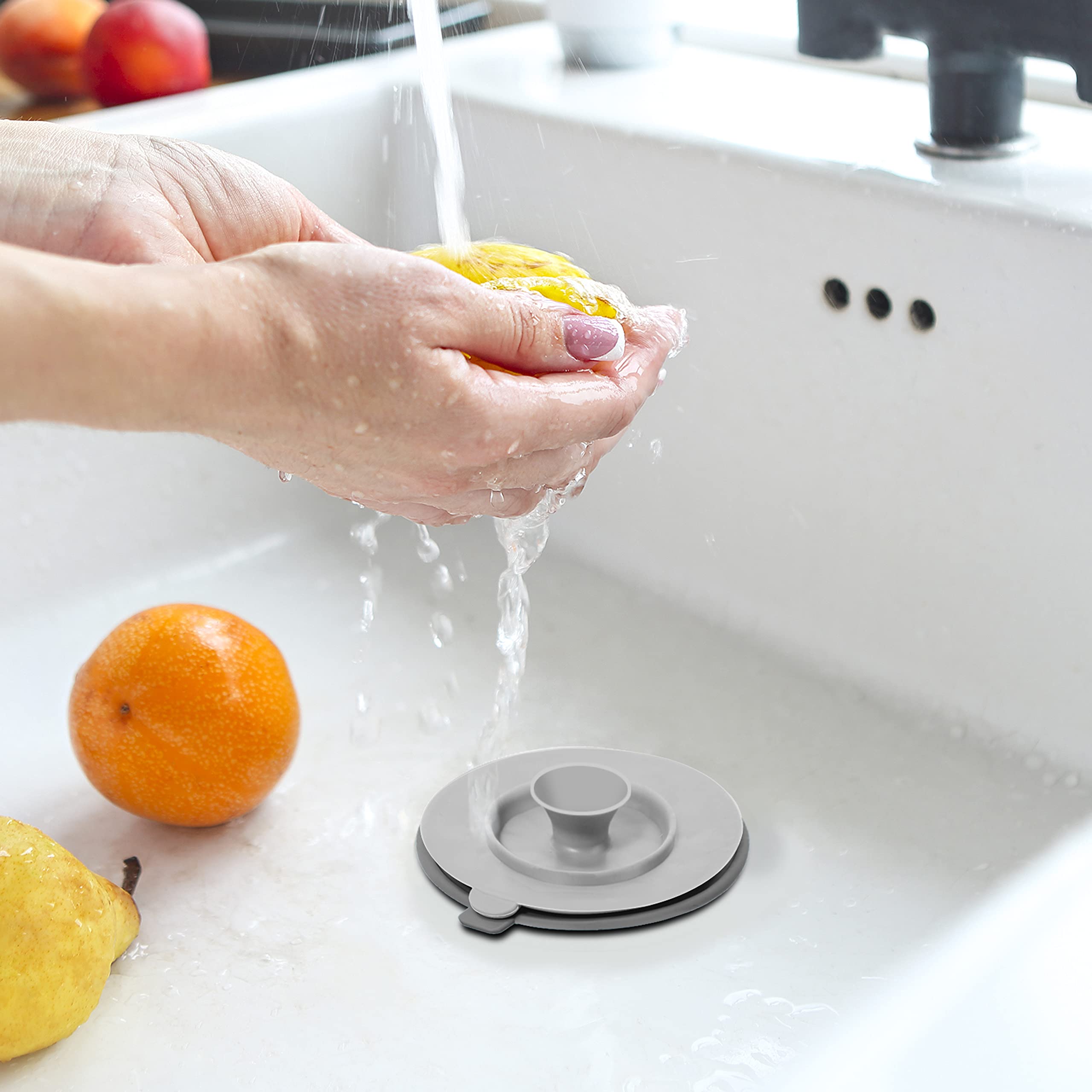 Oggi Silicone Sink Strainer & Stopper Set- Great Kitchen Sink Strainer, Silicone Drain Stopper, Sink Drain Strainer, Sink Plug 4