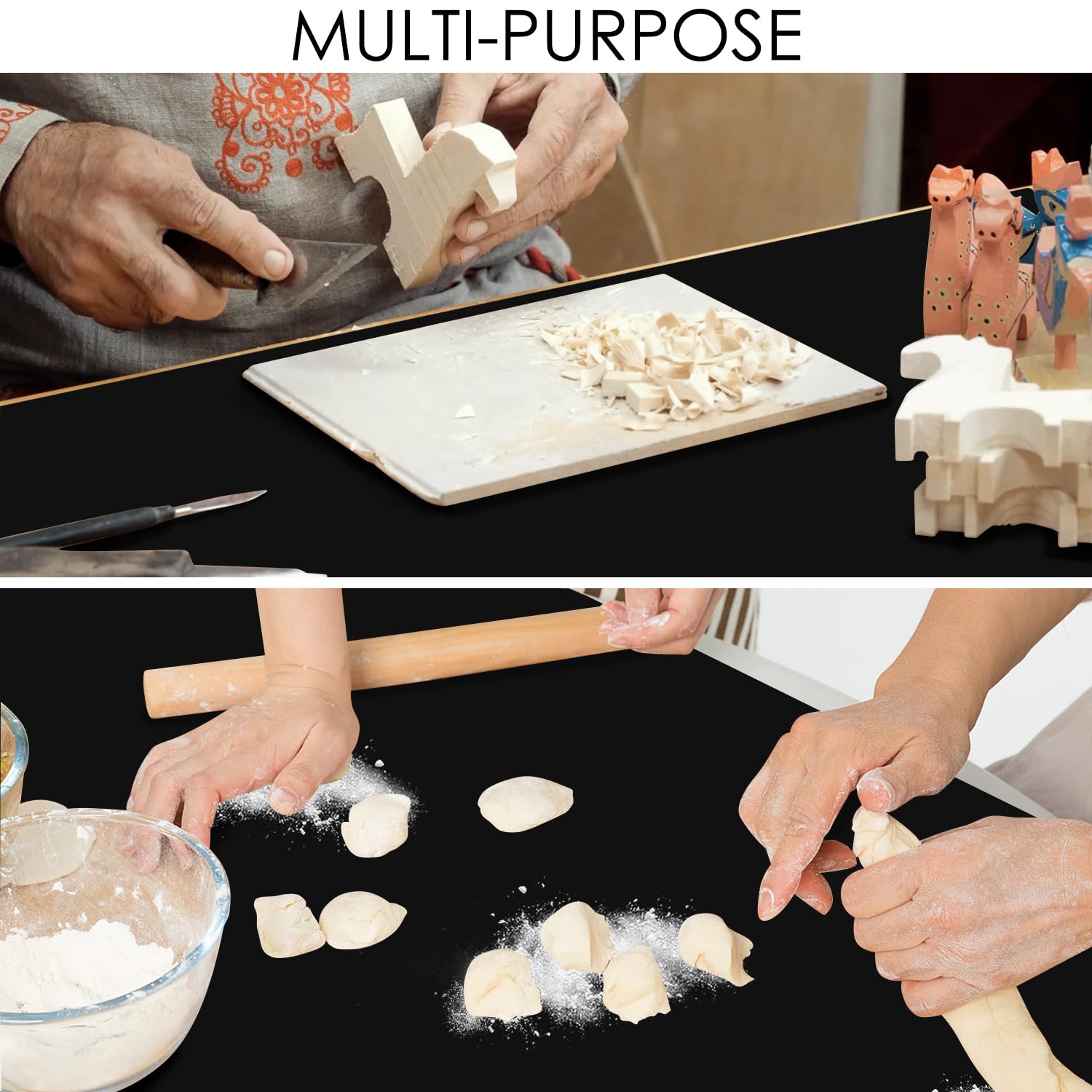 Extra Large Silicone Mat, 31.5X23.6 Large Silicone Placemats For Kids, Heat Resistant Mat For Kitchen Counter, Non Stick Silicon