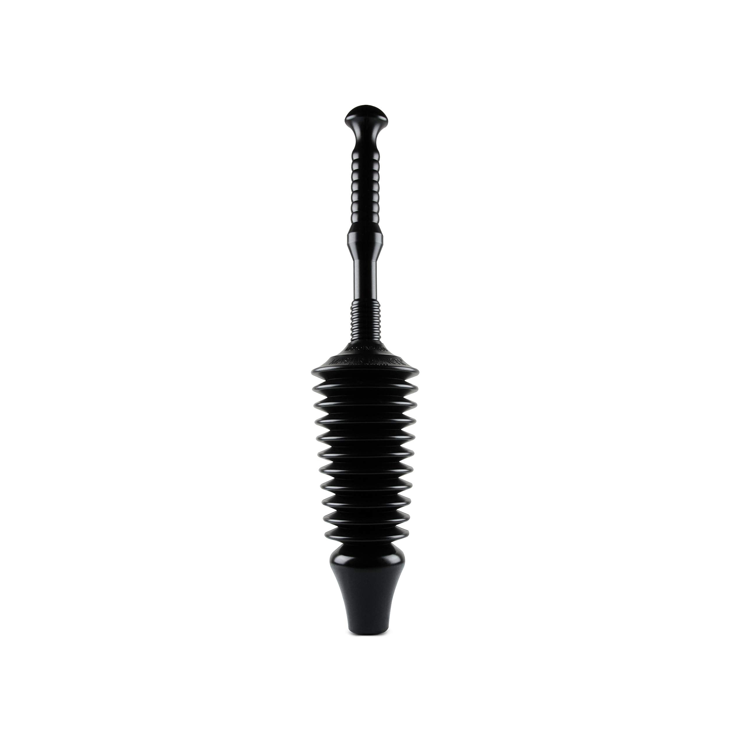 Master Plunger Mp1600 1.6 Gallon Low Flush Toilet Plunger With Funnel Nose Design, Black