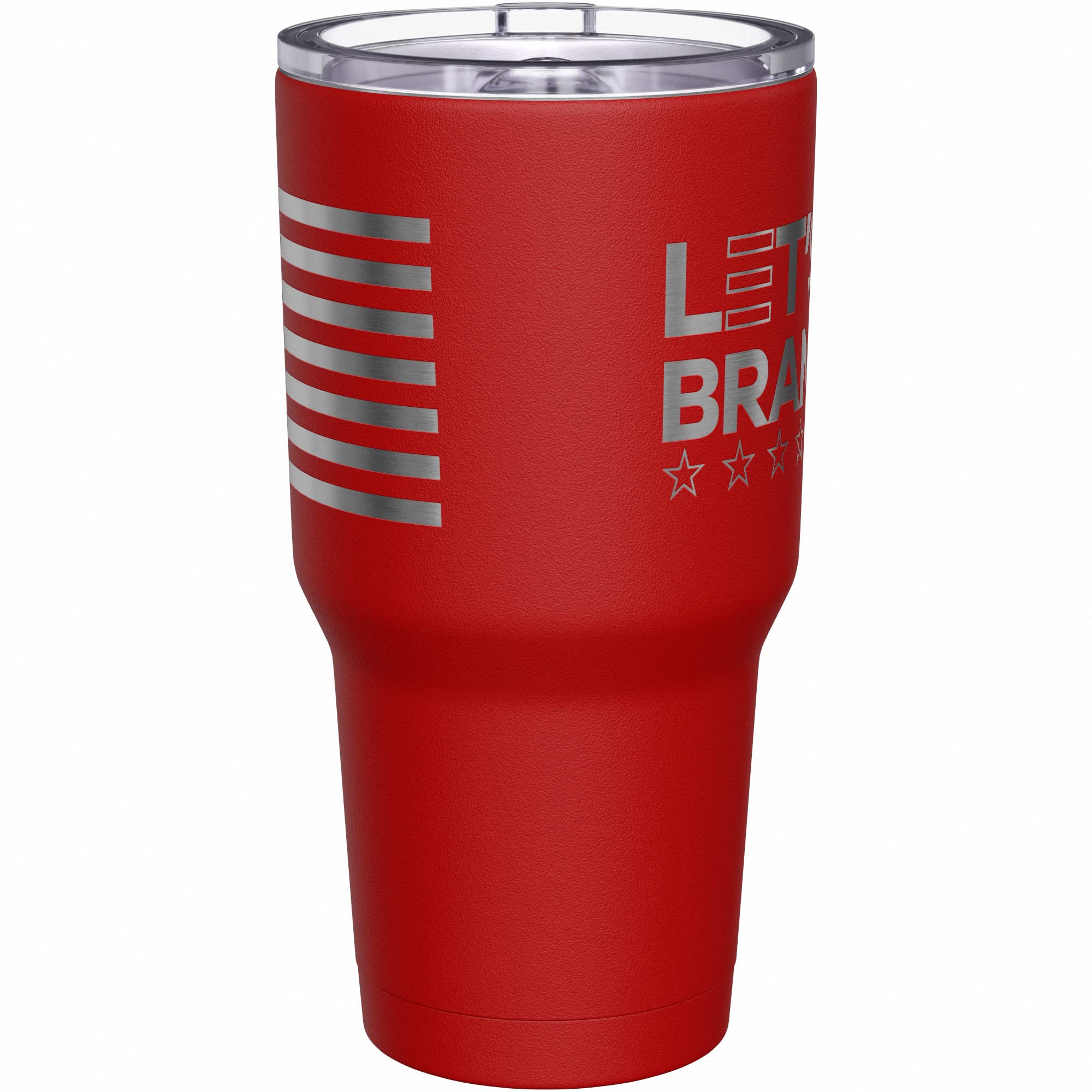 We The People Holsters - Let's Go Brandon - Coffee Tumbler - American Flag Coffee Travel Mug - Engraved Tumbler - Double Insulated Tumbler - 30 oz