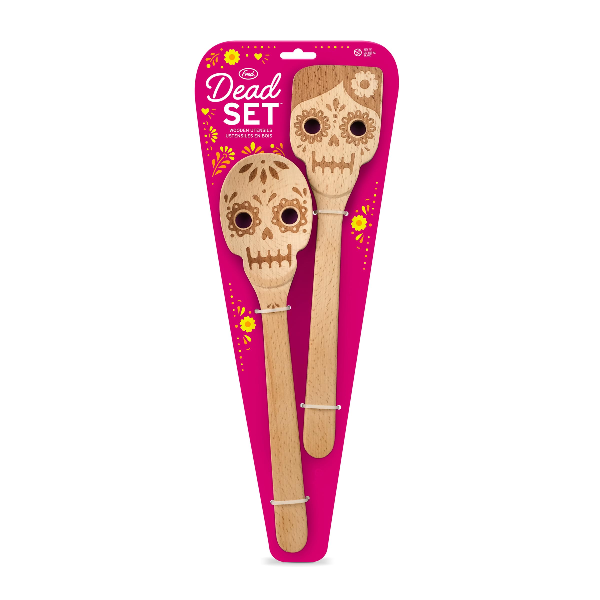Dead Set, Day Of The Dead Wooden Spoons, Set Of 2