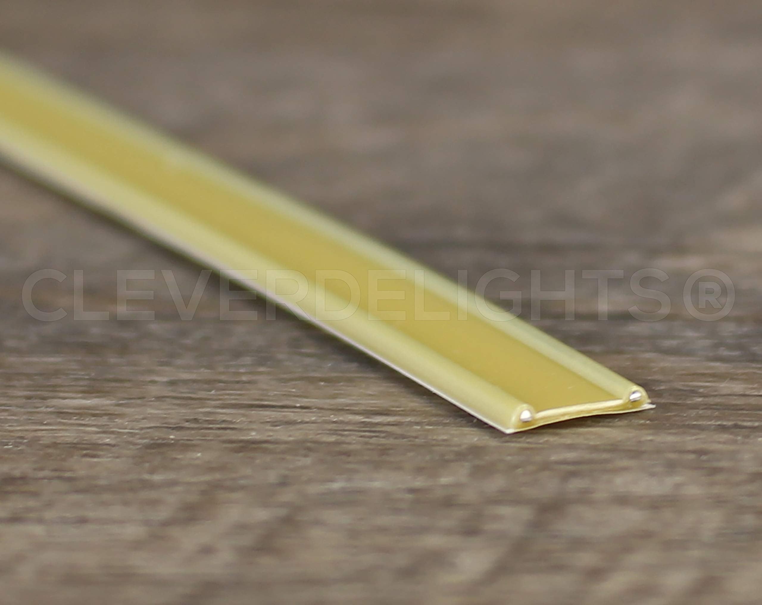 Cleverdelights Peel And Stick Tin Ties - 7 Inch - Gold - 100 Pack