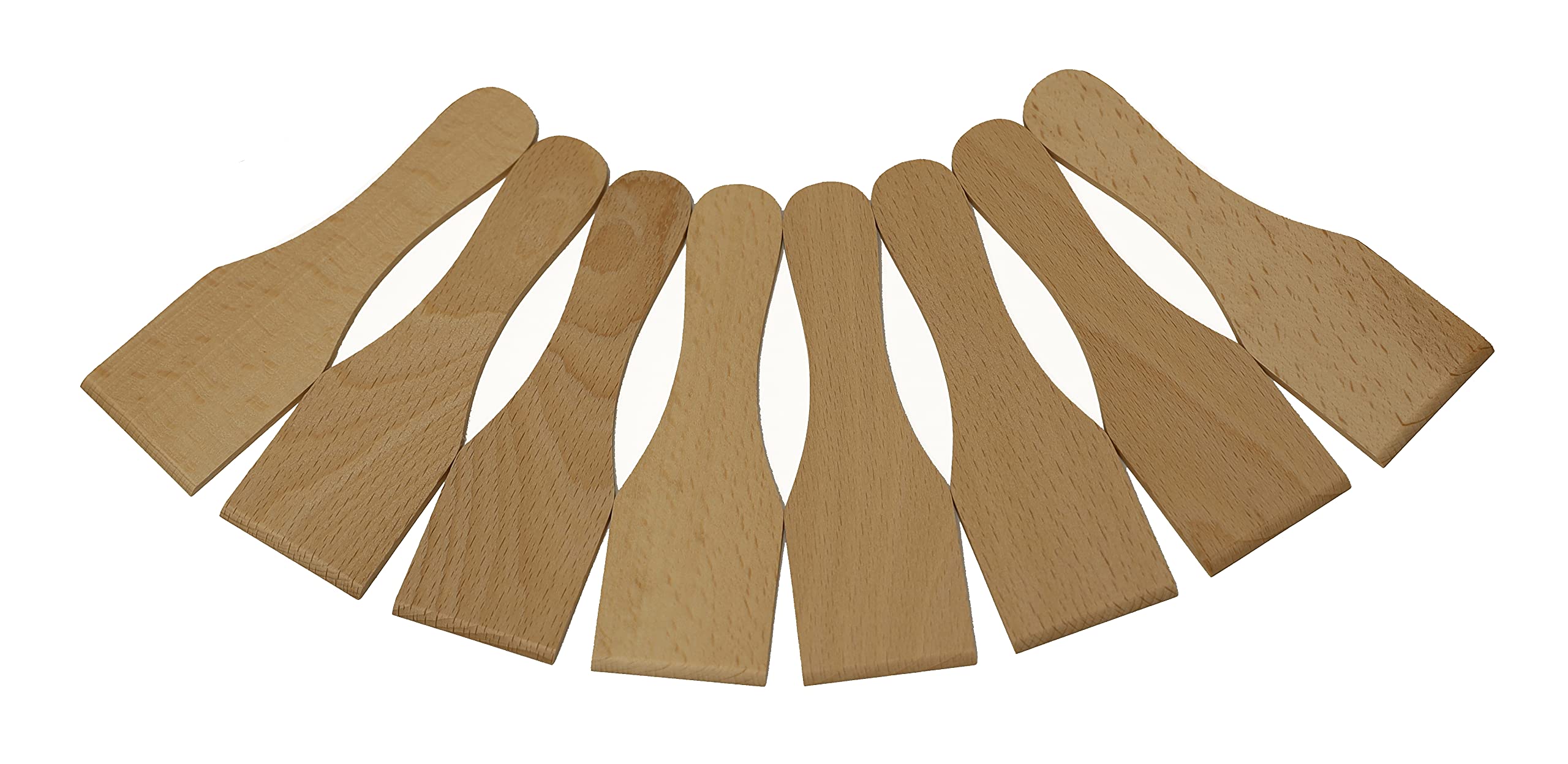 BICB Wooden Raclette Spatula for Non-stick Pans | Baking Utensils Set | Kitchen Tools & Gadgets - Great Bakeware for Cooking and