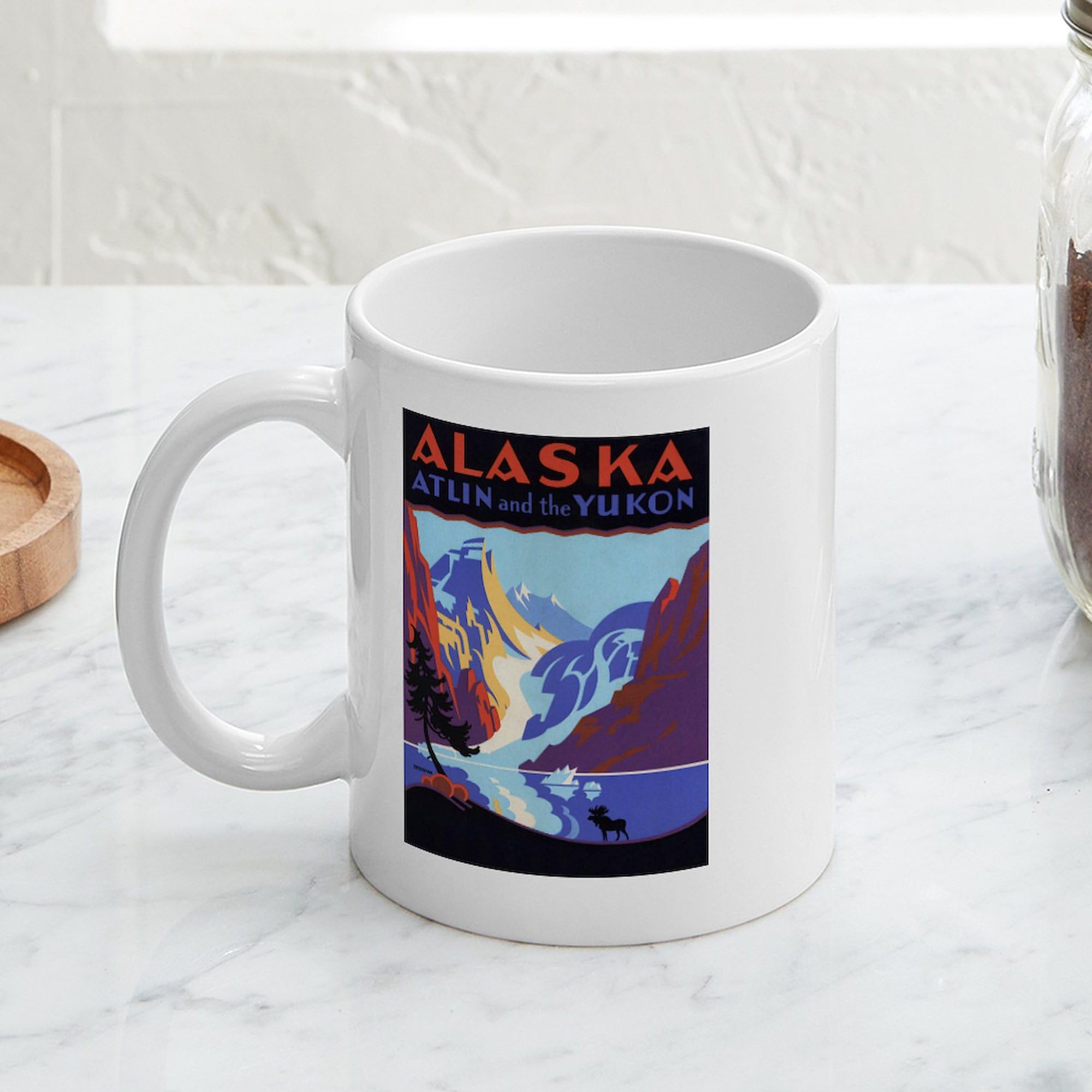 CafePress Vintage Alaska Mug 11 oz (325 ml) Ceramic Coffee Mug