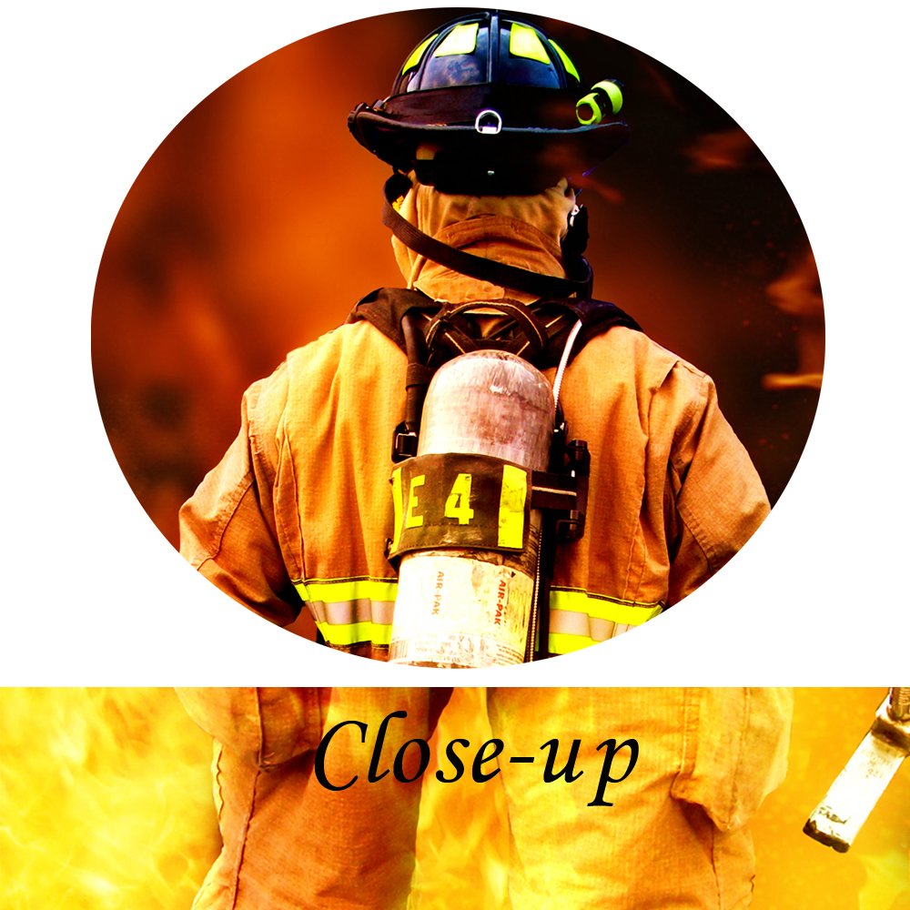 Kreative Arts - No Greater Love Fireman Back Canvas Prints Fire Fighter Inspirational Framed Art Print Wall D  Cor Picture For H