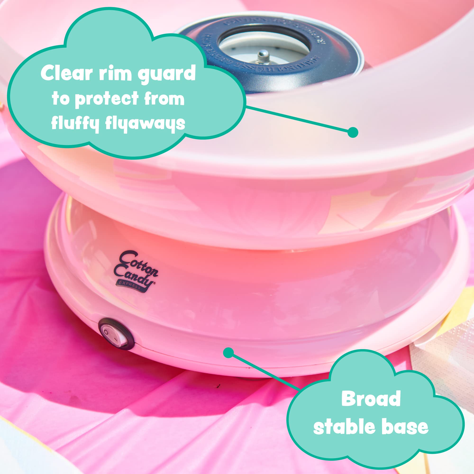 Cotton Candy Express Cc1000-S Cotton Candy Machine, Pink. Easy To Use And Clean. A Great Value, Nostalgia And Fun For Kids And A