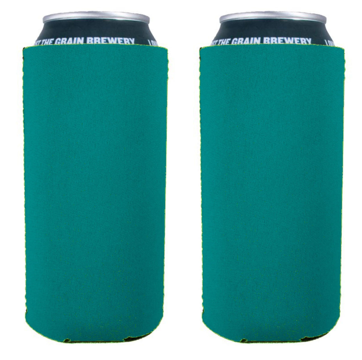 Blank Neoprene 16 Oz. Can Coolie (2 Pack, Turquoise)