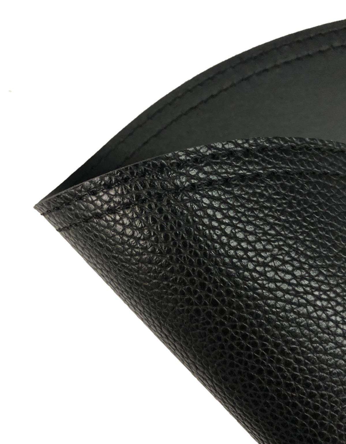 Faux Leather Round Placemats And Coasters, Disko Table Mats And Drink Spills Coasters, Easy To Clean, Double Stitched For Kitche