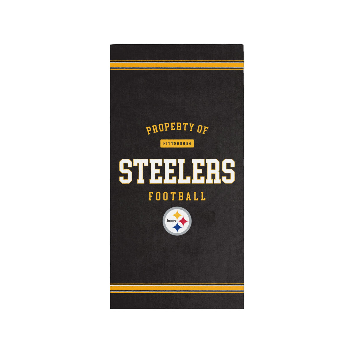 Foco Pittsburgh Steelers Nfl Property Of Beach Towel