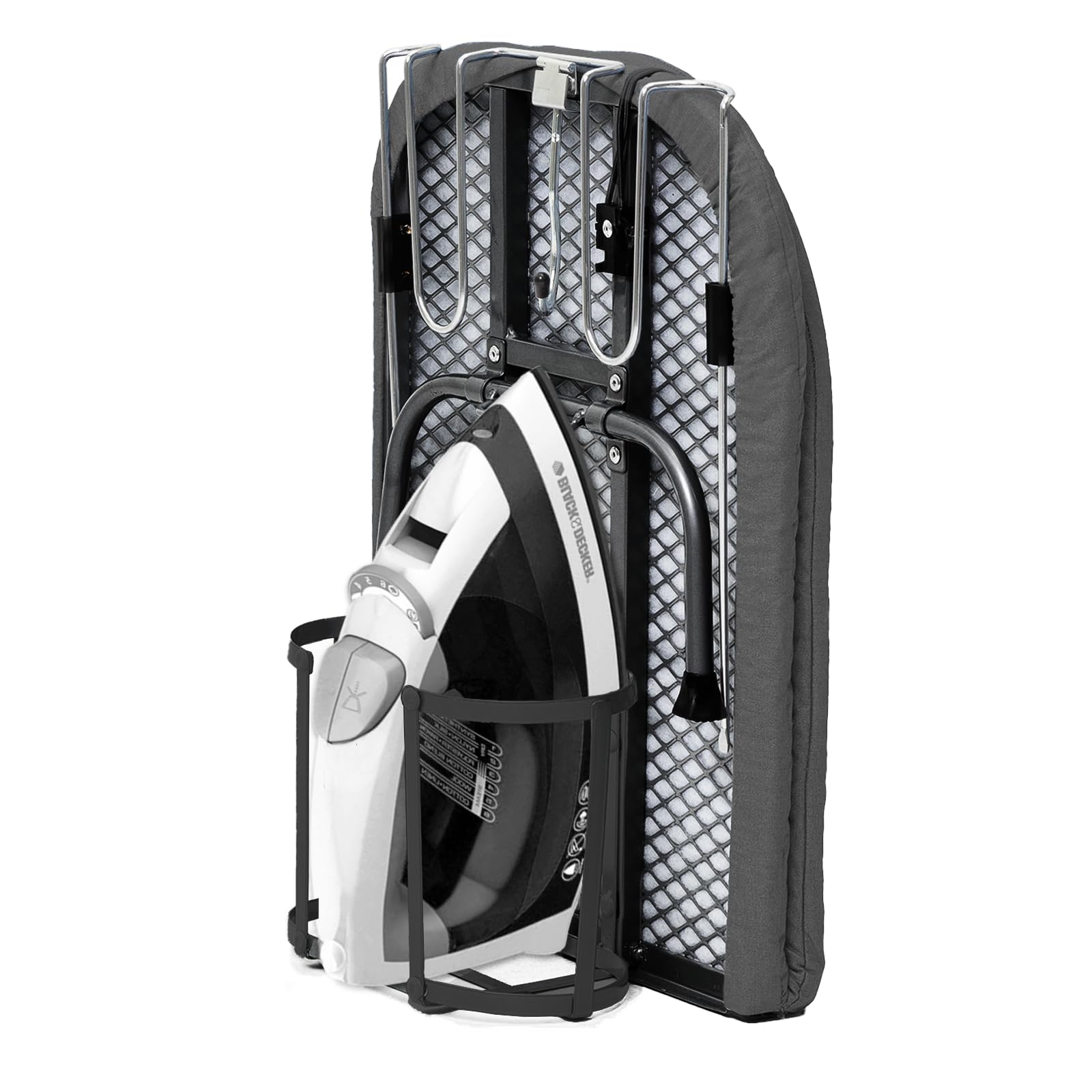 Tabletop Ironing Board with Iron Holder, RAINHOL Small Folding Ironing Board with Cover and Pad, Portable Compact Mini Iron Tabl