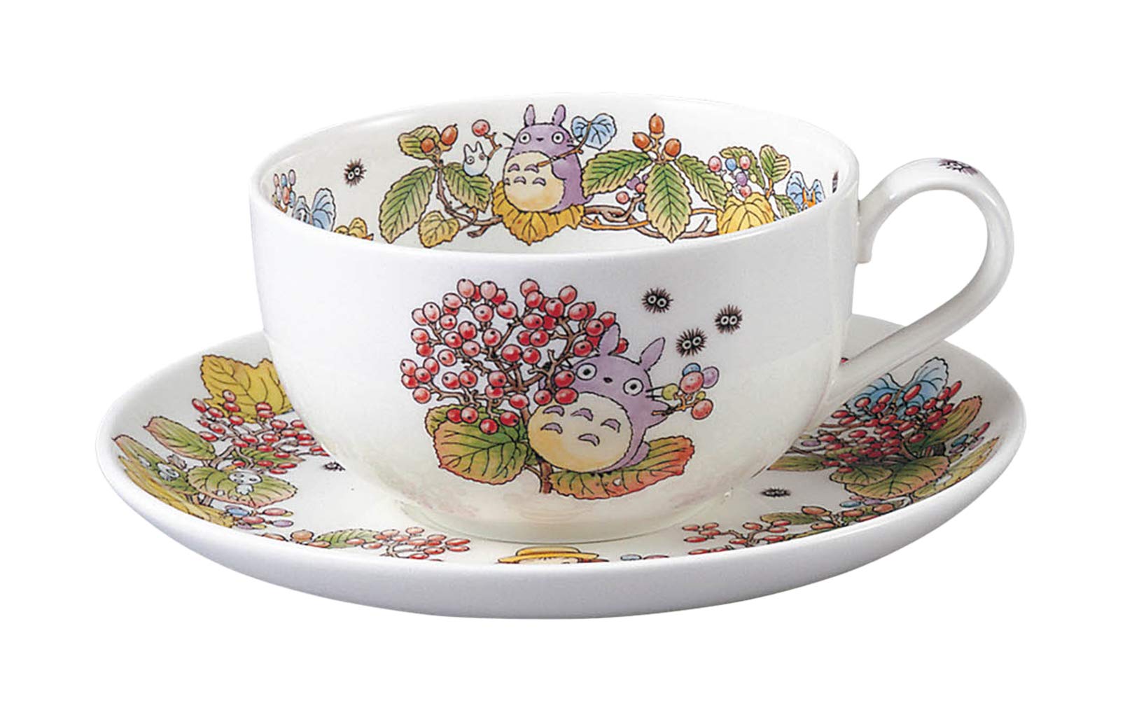 Noritake T97285A/4660-5 Milk Tea Cup & Saucer, 11.8 fl oz (325 cc), My Neighbor Totoro Gajimi Edition, Microwave Safe, 1 Guest, 
