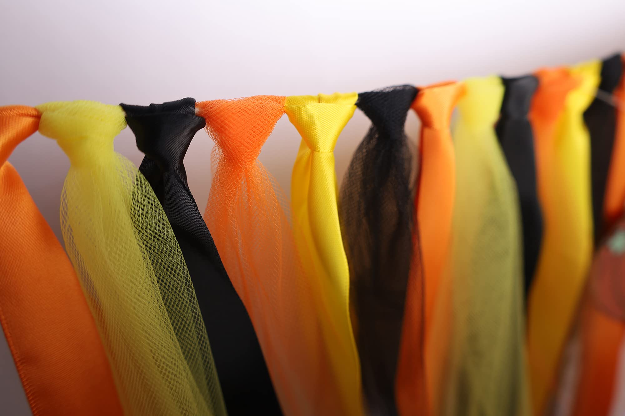 Pumpkin Highchair Banner Decoration For Baby - First 1St Birthday Banner Photo Props, Black 0Range Yellow, High Chair Garland Ha