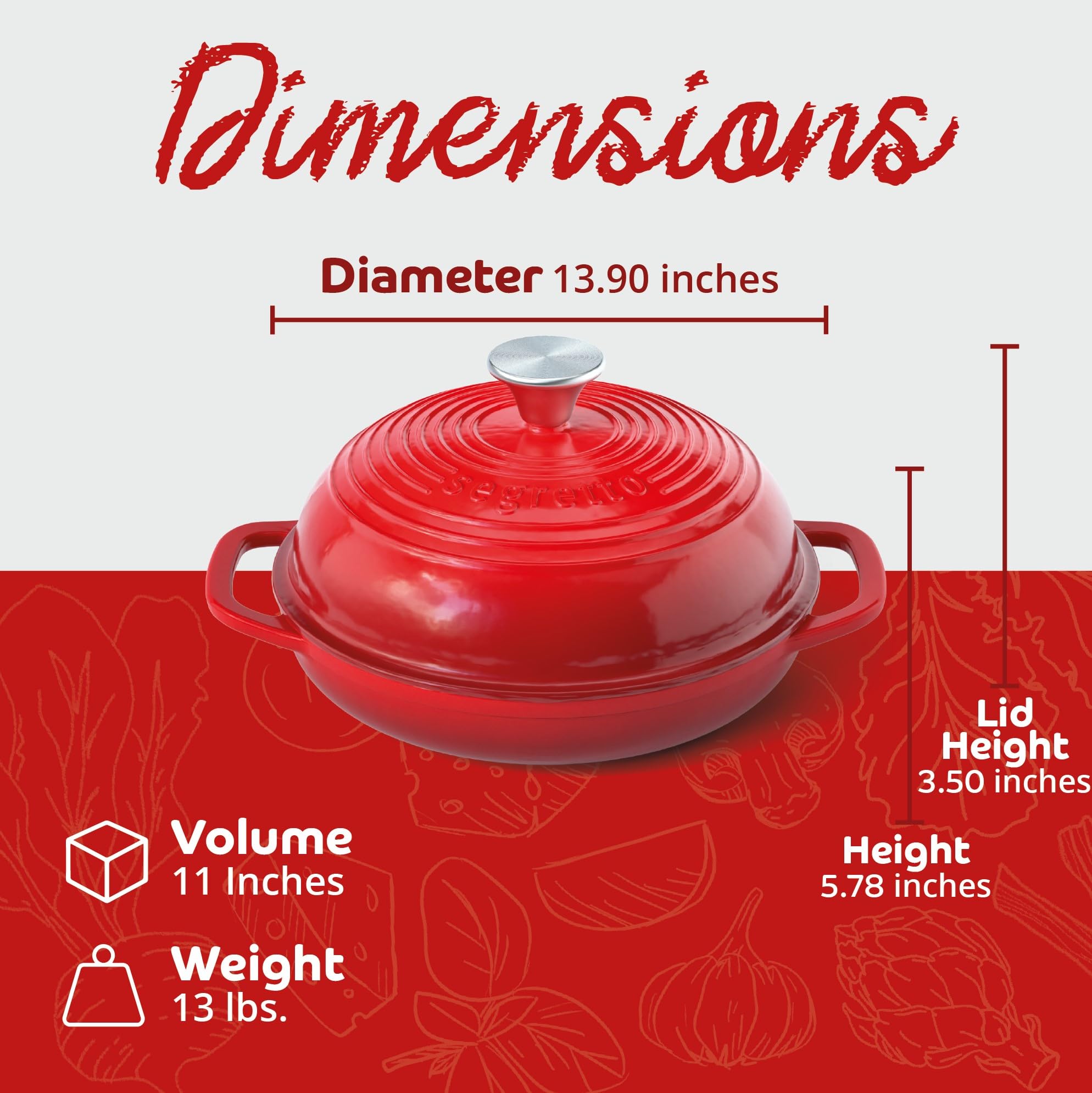 Enameled Cast Iron Bread Pan With Lid, 11    Red Bread Oven Cast Iron Sourdough Baking Pan, Dutch Oven For Bread, No Seasoning N