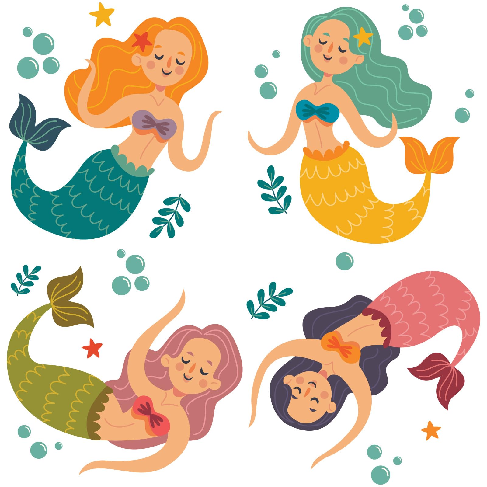 GORGECRAFT Mermaid Window Stickers Waterproof Summer Sea Decals to Save Birds from Window Collisions PVC Alert Sliding Door Ocea