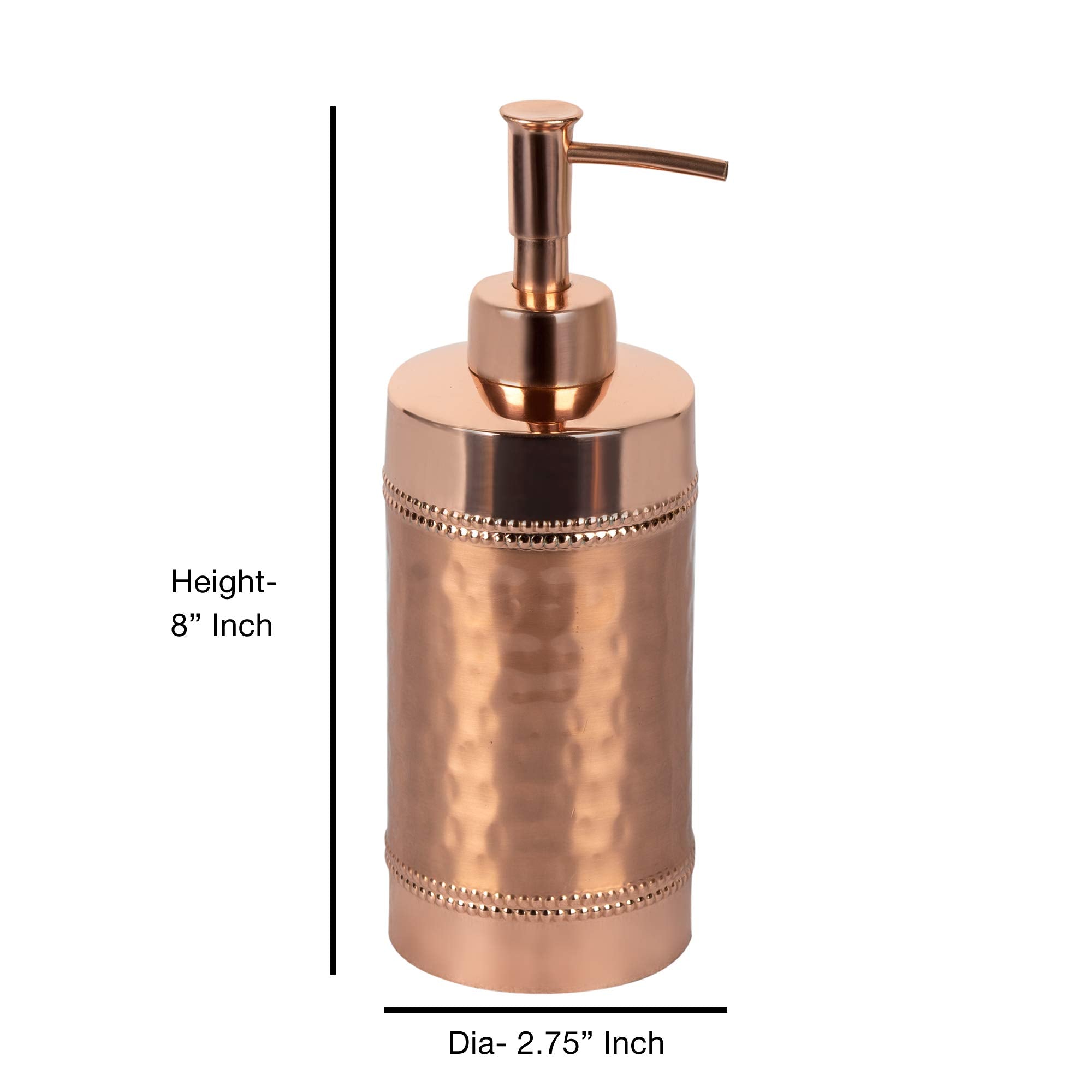 Nu Steel Hudson Copper Finish Bath Accessory Set For Countertop, 4 Pcs Luxury Ensemble-Soap Dish, Toothbrush Holder, Tumbler, So