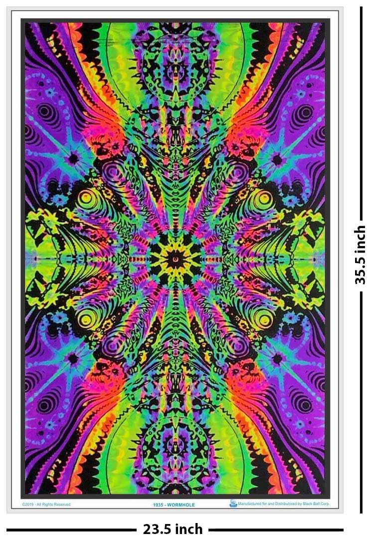 Wormhole - Laminated Blacklight Poster - 23.5'' X 35.5''