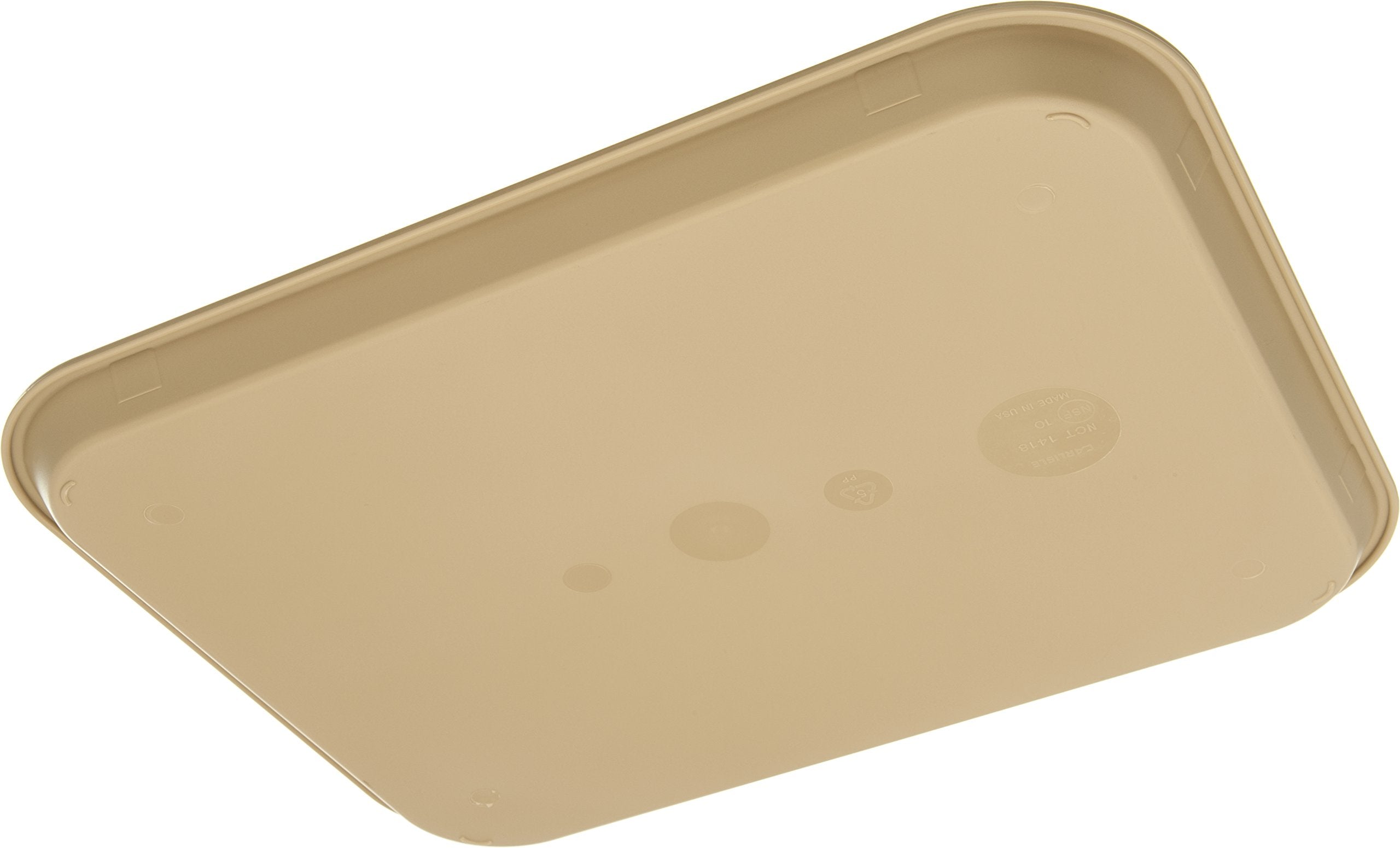 Carlisle Foodservice Products Cafe Plastic Fast Food Tray, 14'' X 18'', Beige