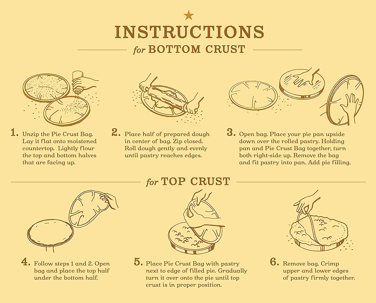 Mrs. Anderson'S Baking Easy No-Mess Pie Crust Maker Bag, Bpa Free, 14-Inch, Set Of 2