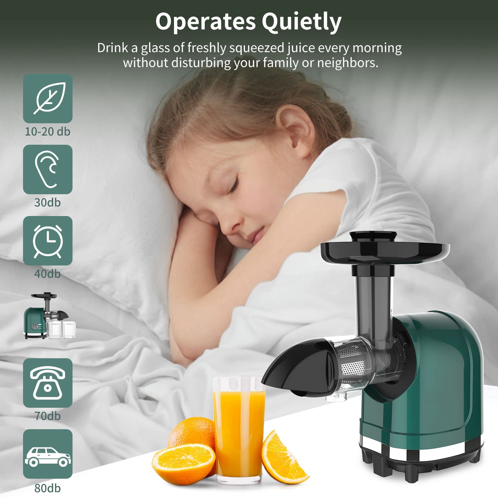 Masticating Juicer Machines, Cold Press Slow Juicer Machines Easy To Clean, High Juice Yield Vegetable Juicer For Beet Carrot, O
