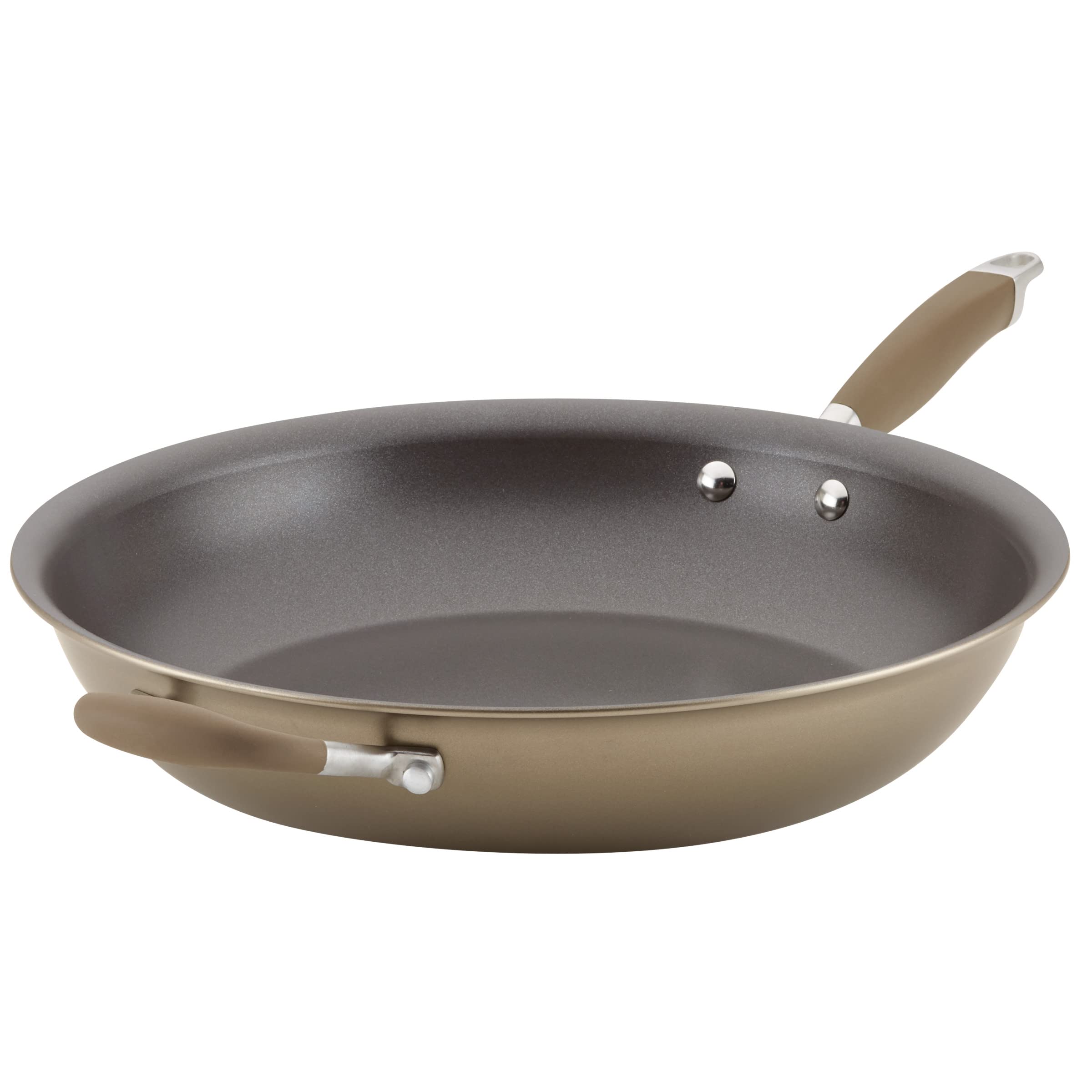 Anolon Advanced Home Hard Anodized Nonstick Frying Pan, 14.5 Inch - Large Skillet with Helper Handle, 14 Inch Nonstick Frying Pa