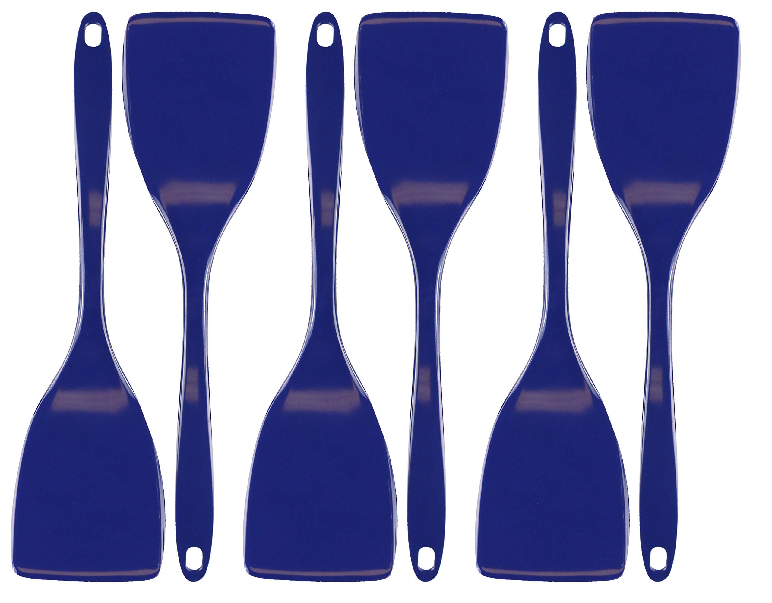 6 Piece Durable Melamine Spatula Set, Indigo
