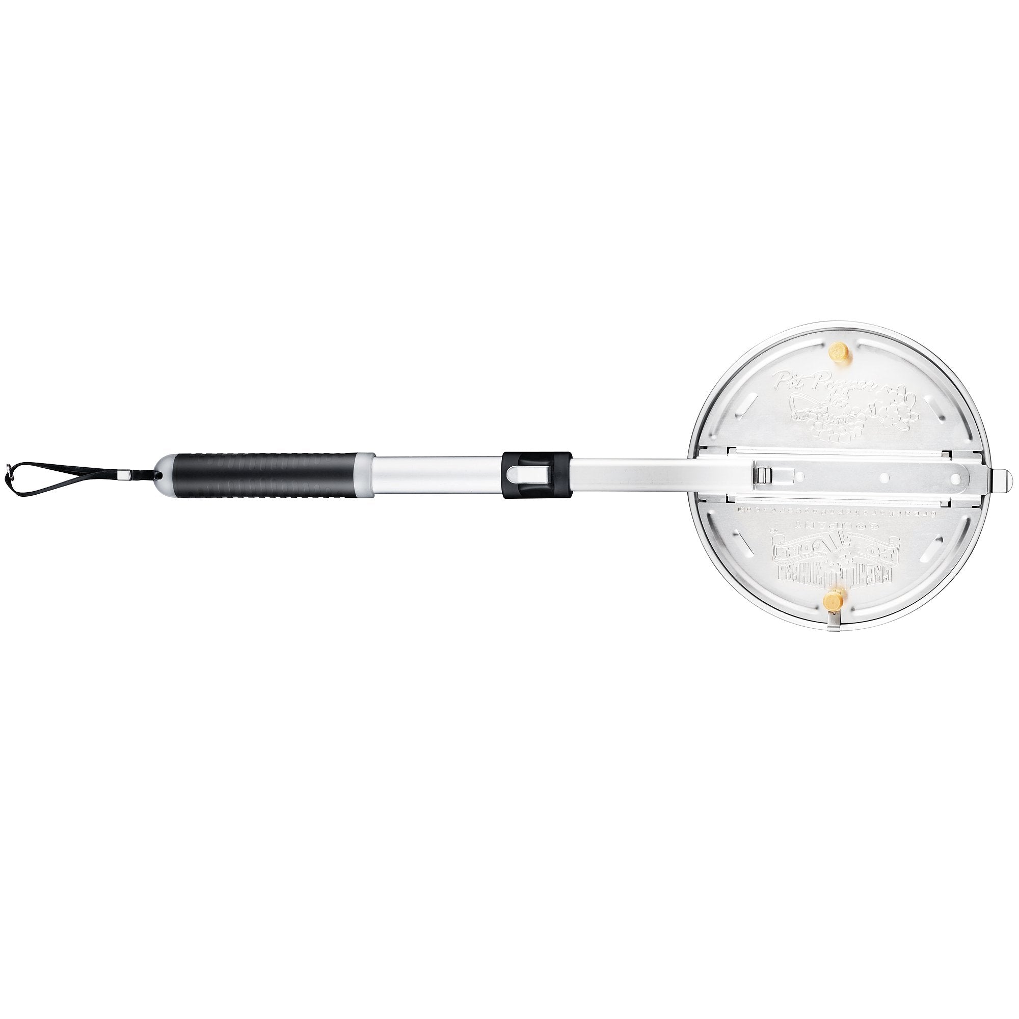 Campfire Popcorn Popper - Old Fashioned Popcorn Maker With Telescoping Handle - Camping Gear By Great Northern Popcorn (Black)