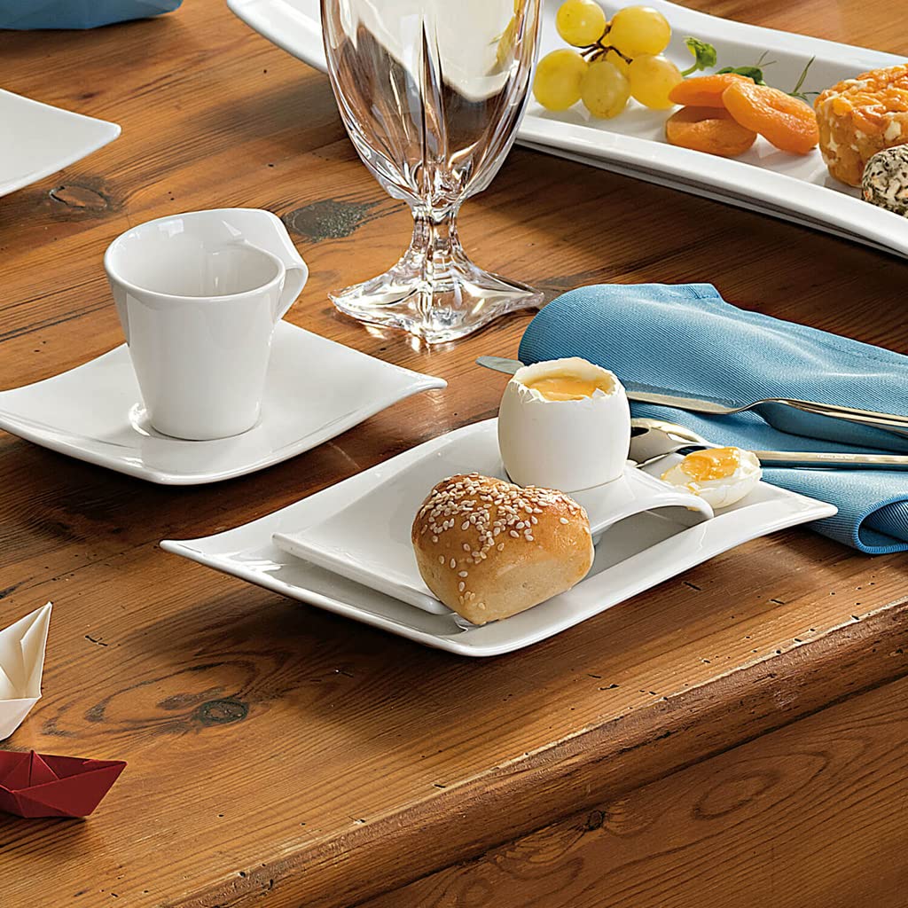 Villeroy & Boch New Wave B&B Appetizer Plate  7 x 6 in  White