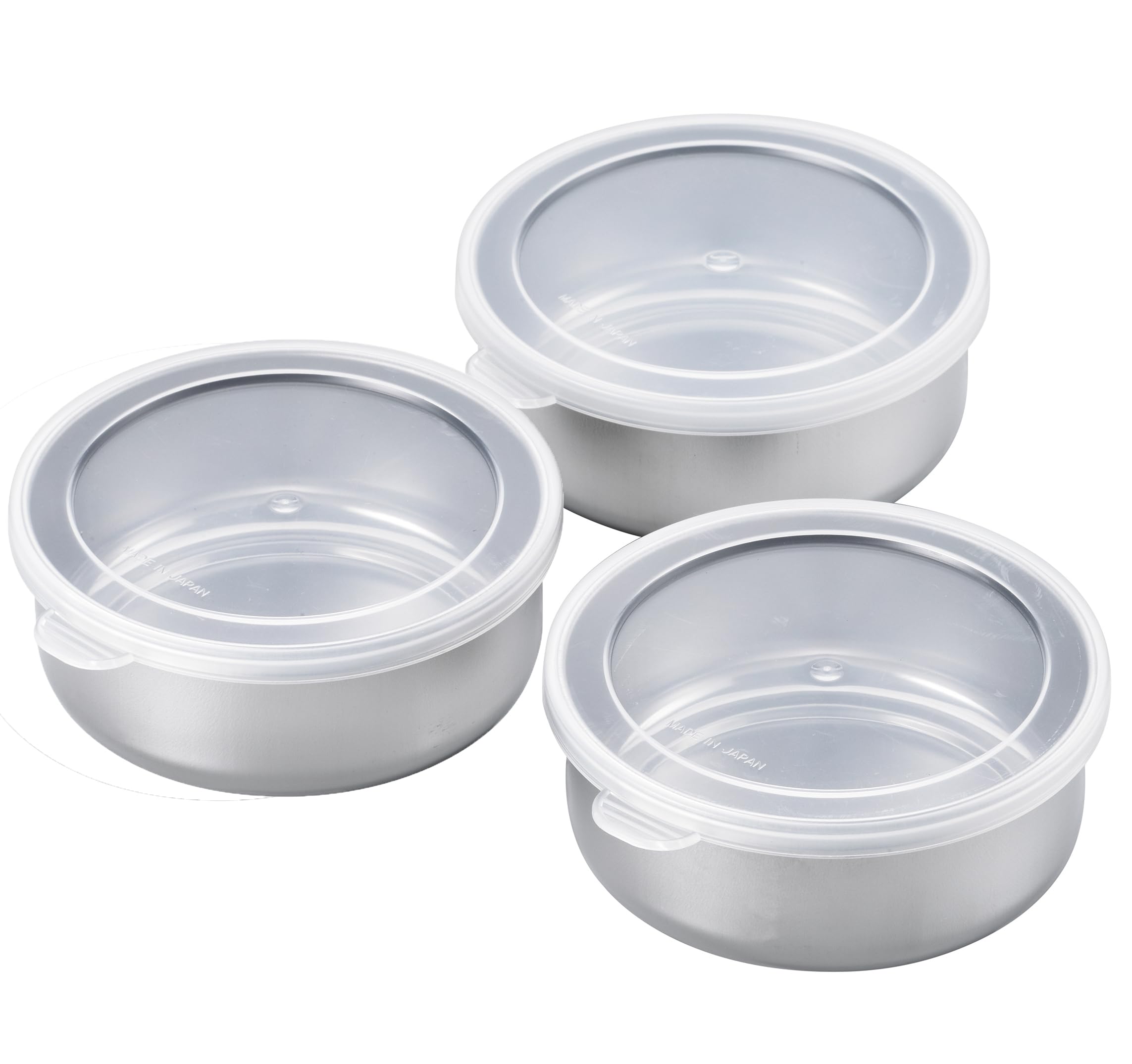 Remark Food Storage Containers, Made in Japan, Stainless Steel, With Lid, Refrigerated, Bento Box, Side Dishes, Divided 10.1 fl 