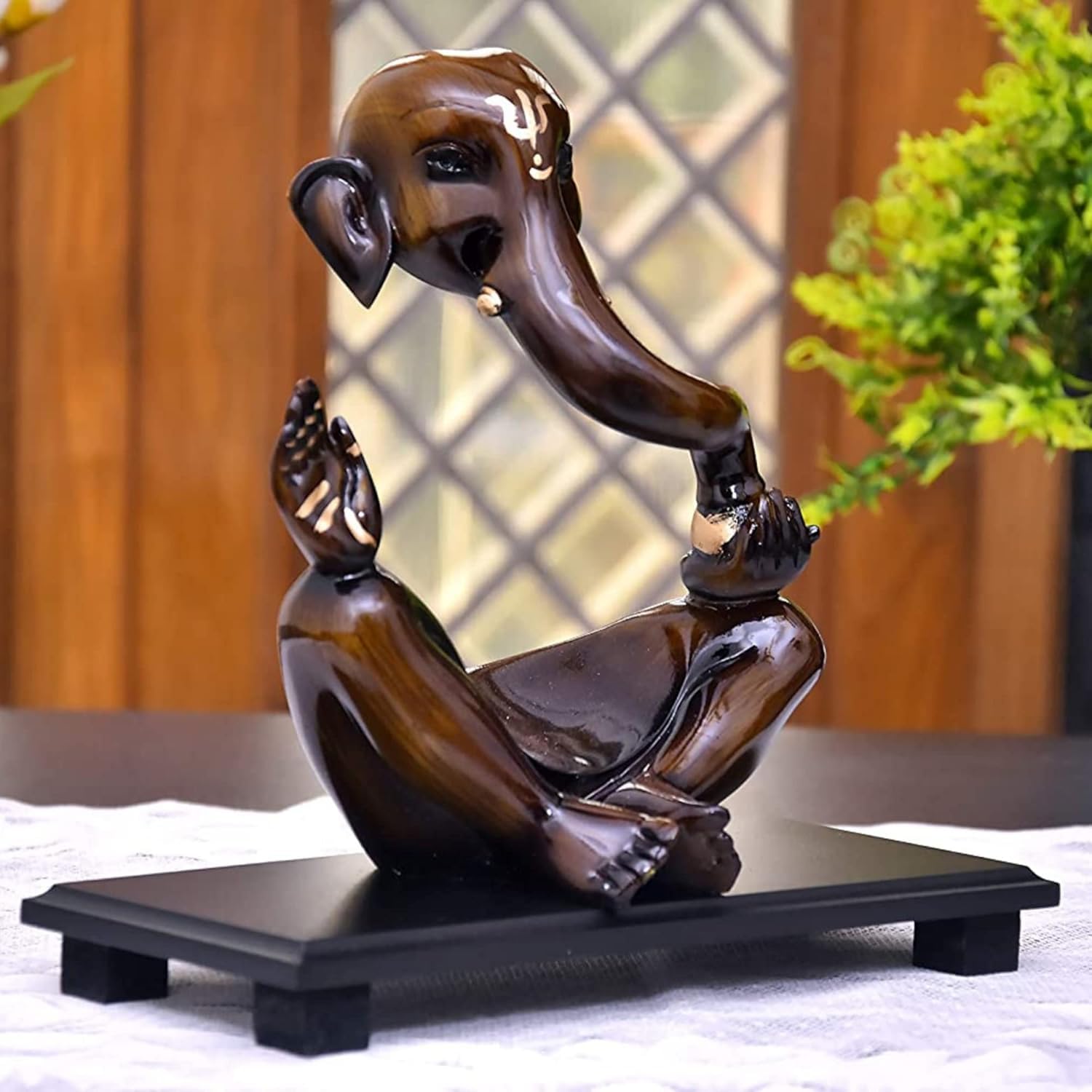 The Sacred Gifts Ganesha Modern Art Idol | Ganesh Statue Showpiece For Home Decor, Living Room, Bedroom, Office Desk | Warming G