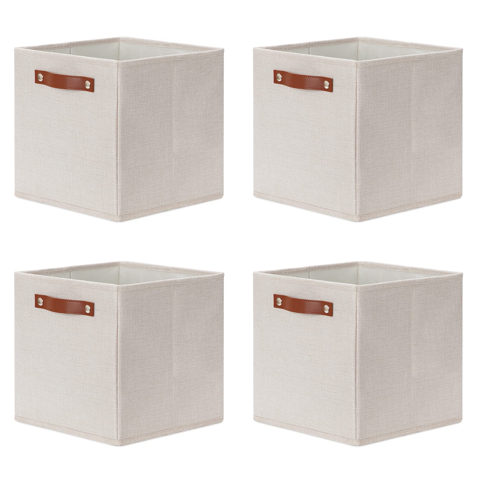 Dullemelo Storage Boxes For Shelves Closet Storage,Sturdy Home Organization Bins For Gifts Empty,Foldable Fabric Storage Cubes B