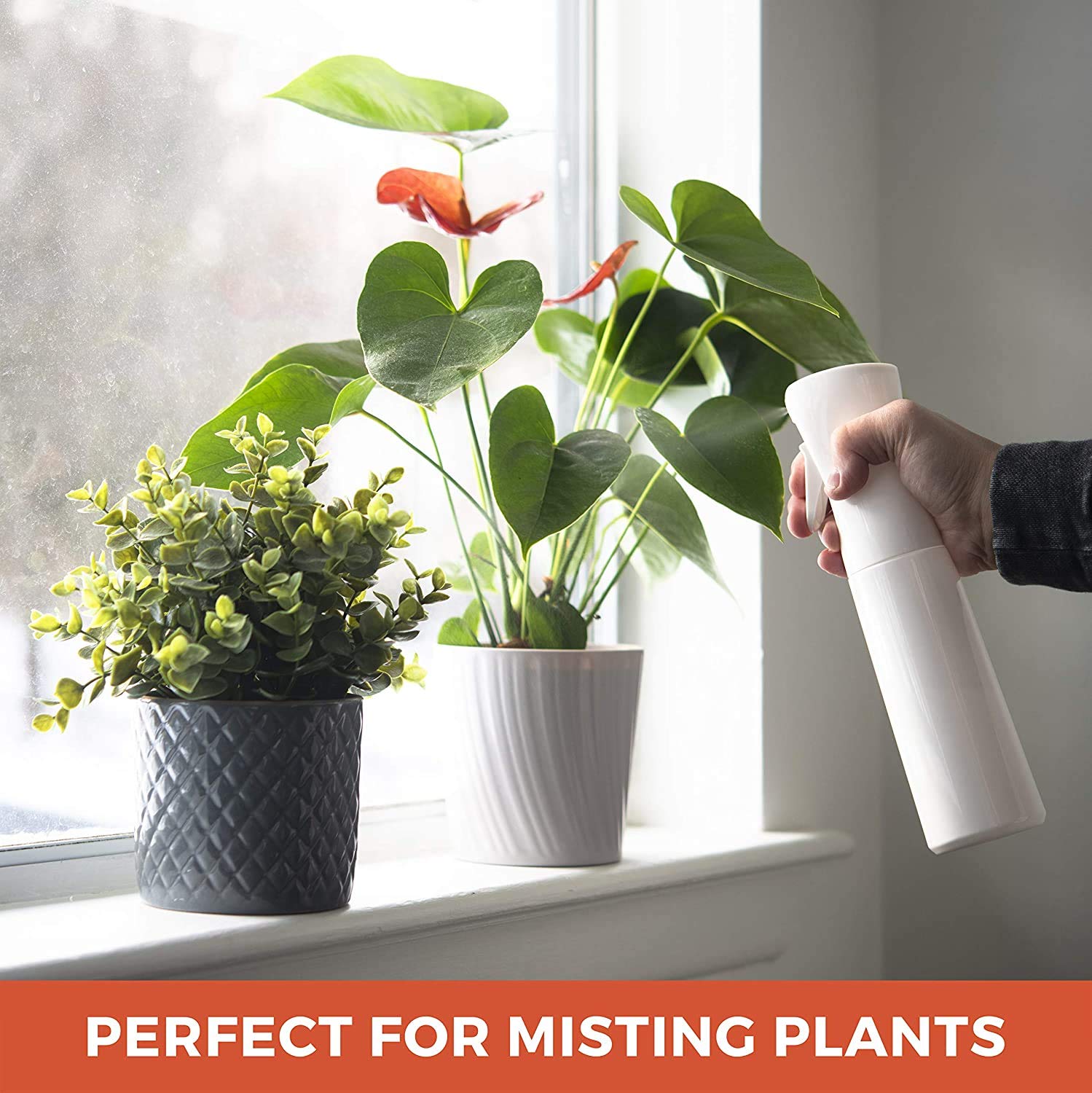 Alpree Hair Spray Bottle Continuous Water Mister Bottle Empty Ultra Fine For Hair Styling, Pets, Plants, Cleaning, Misting & Ski